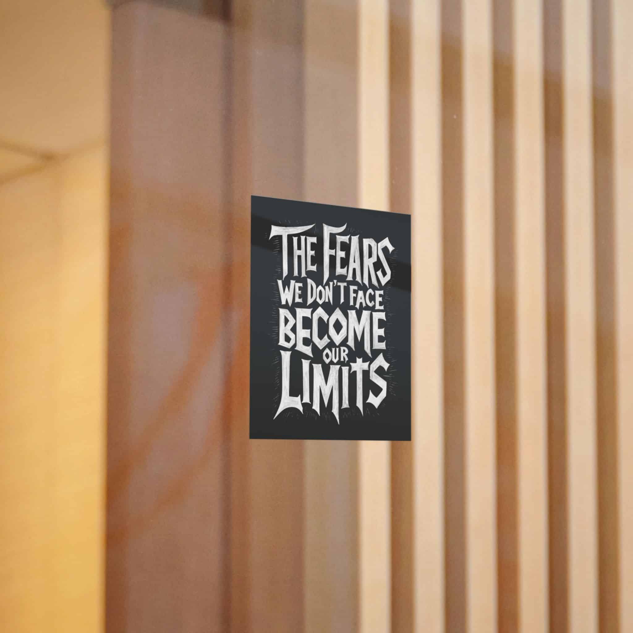 The Fears We Dont Face Become Our Limits Die Cut Stickers Dtf - Image 10