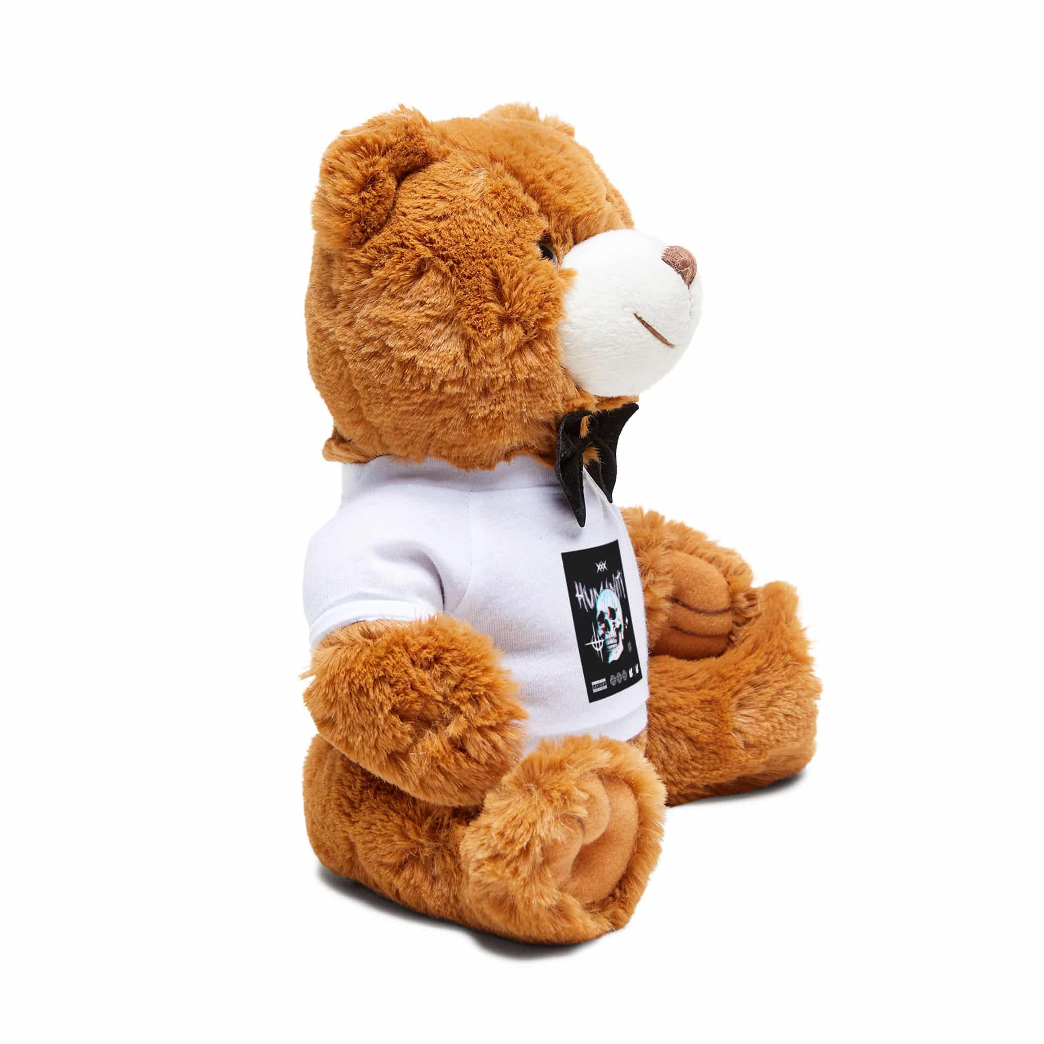 Typography T Shirt Design Humanity Teddy Bear With T Shirt - Image 2