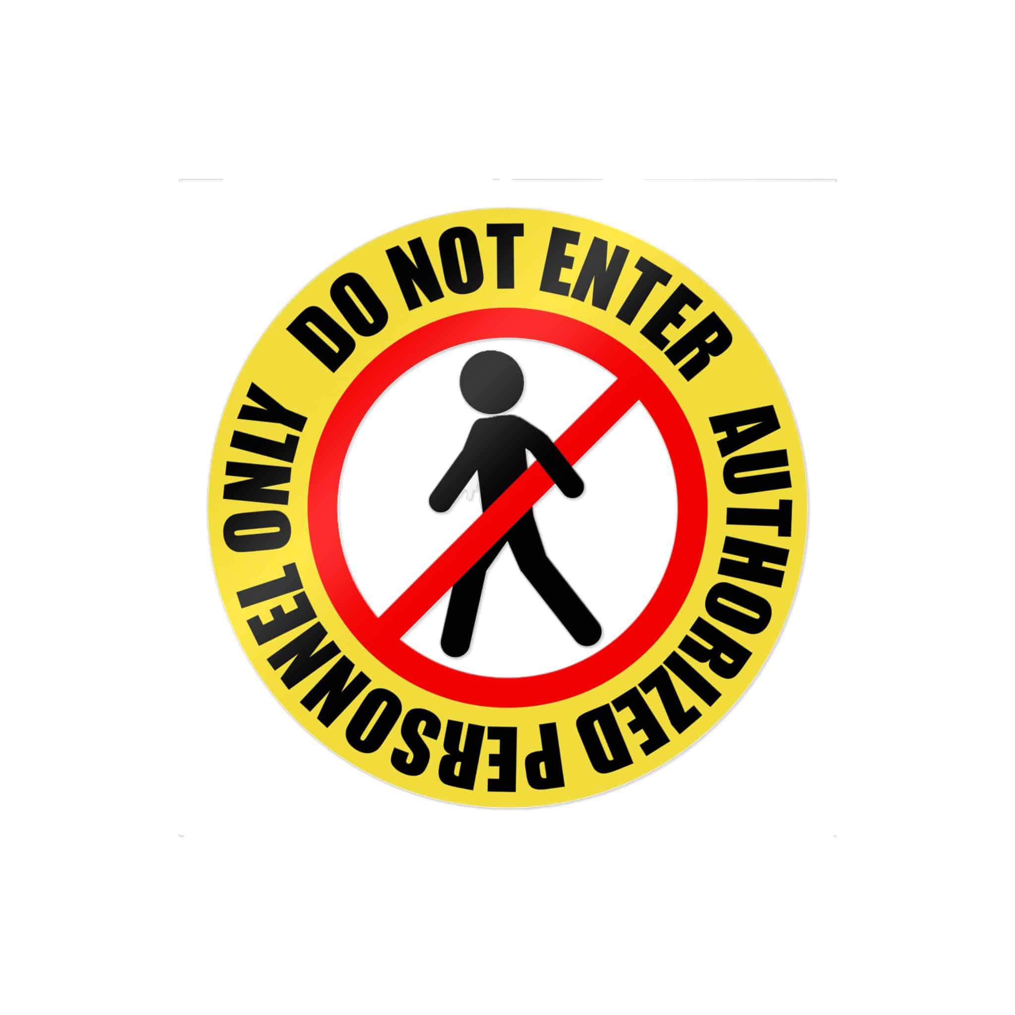 Personnel Only Die Cut Stickers Dtf - Image 25