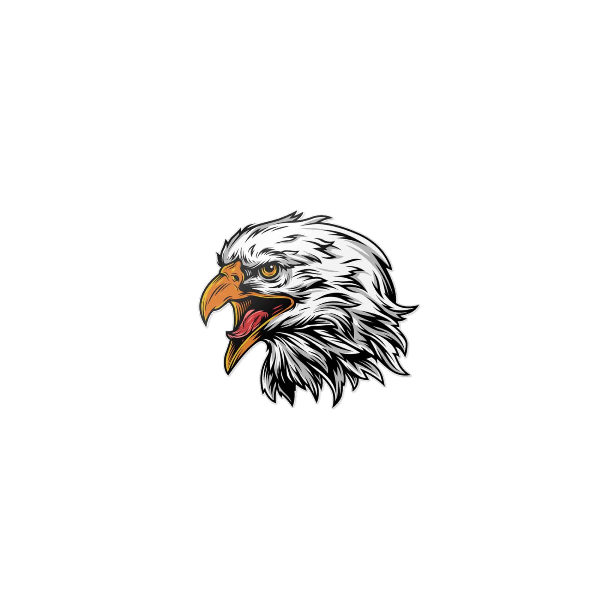 Vintage Eagle Head Mascot Die Cut Stickers Dtf - Image 9