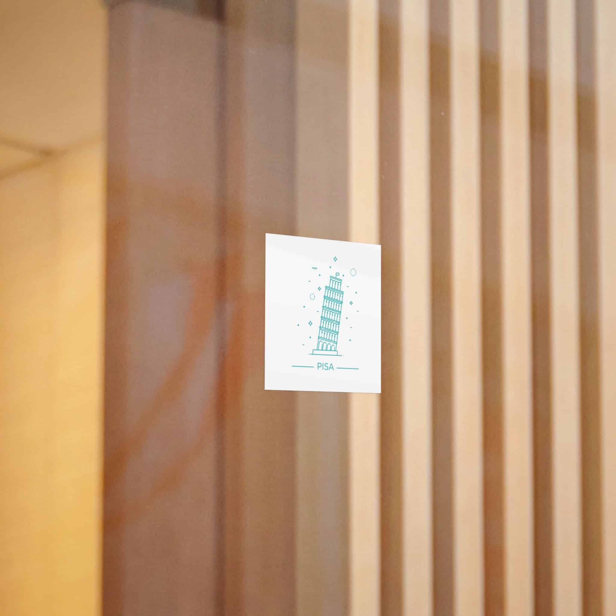 Pisa Die Cut Stickers Dtf - Image 8
