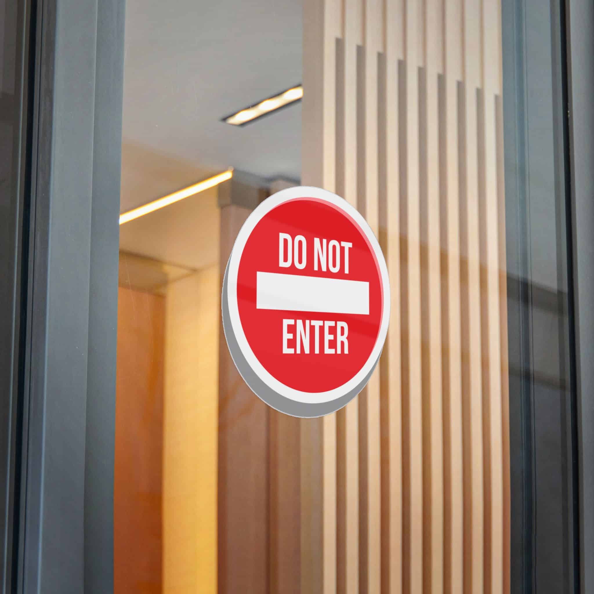 Do Not Enter 1 Die Cut Stickers Dtf - Image 28