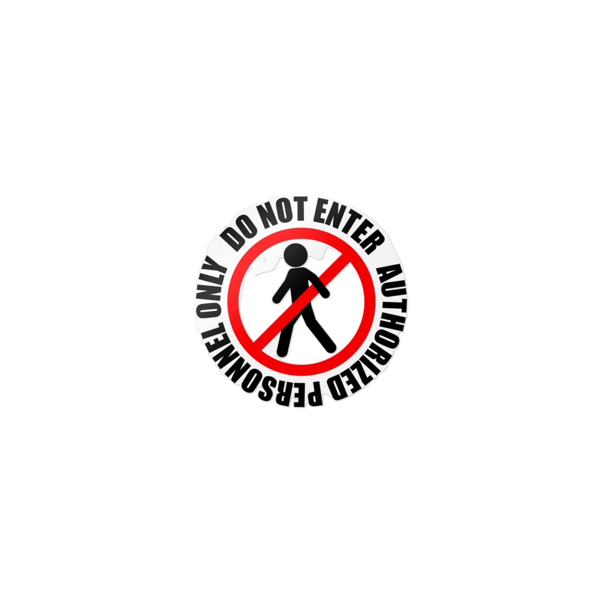 Authorized Personnel Die Cut Stickers Dtf - Image 9