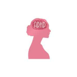 Woman Adhd Die Cut Stickers Dtf