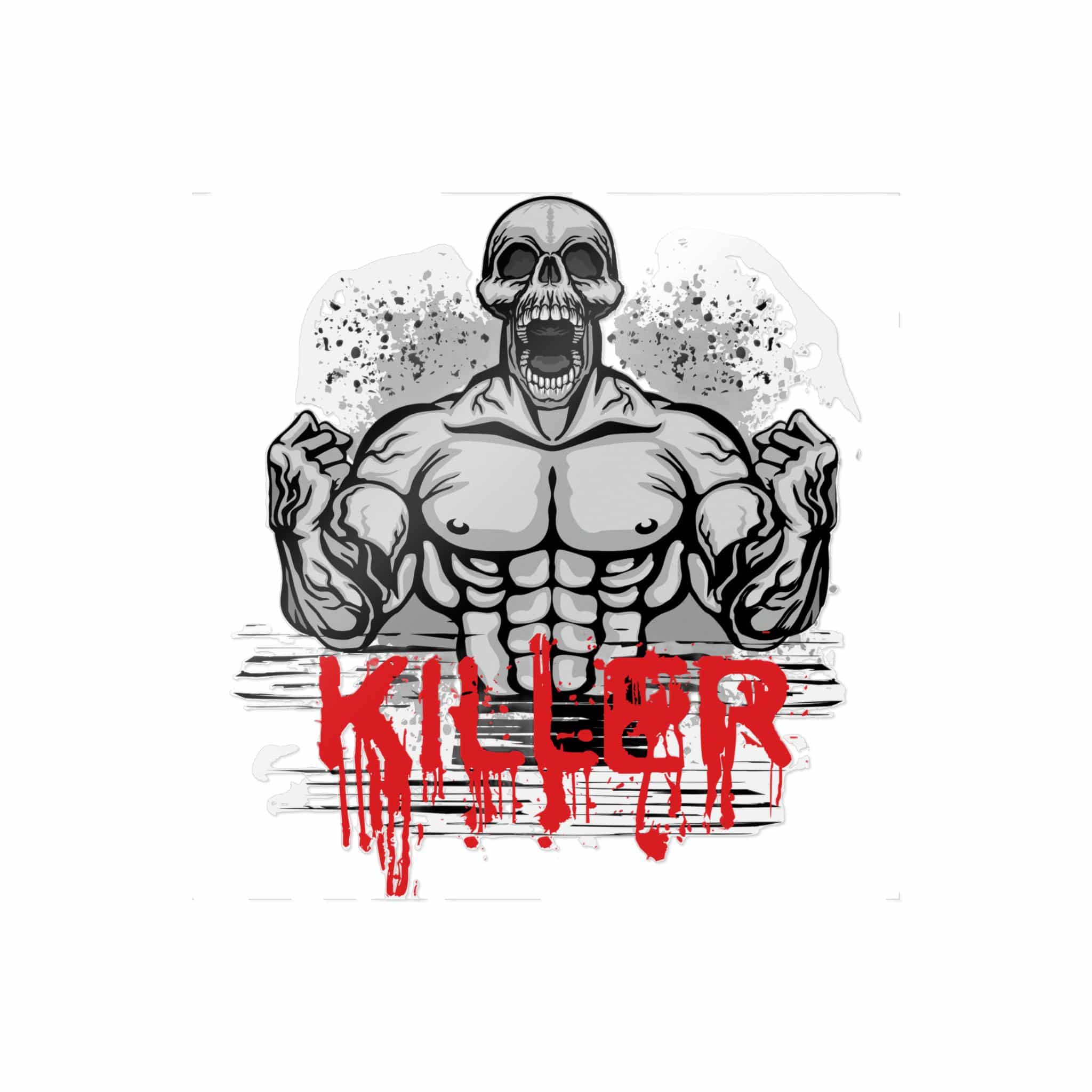 Gothic Sign With Skull Flowers Grunge Vintage Design T Shirts(1) Die Cut Stickers Dtf - Image 15