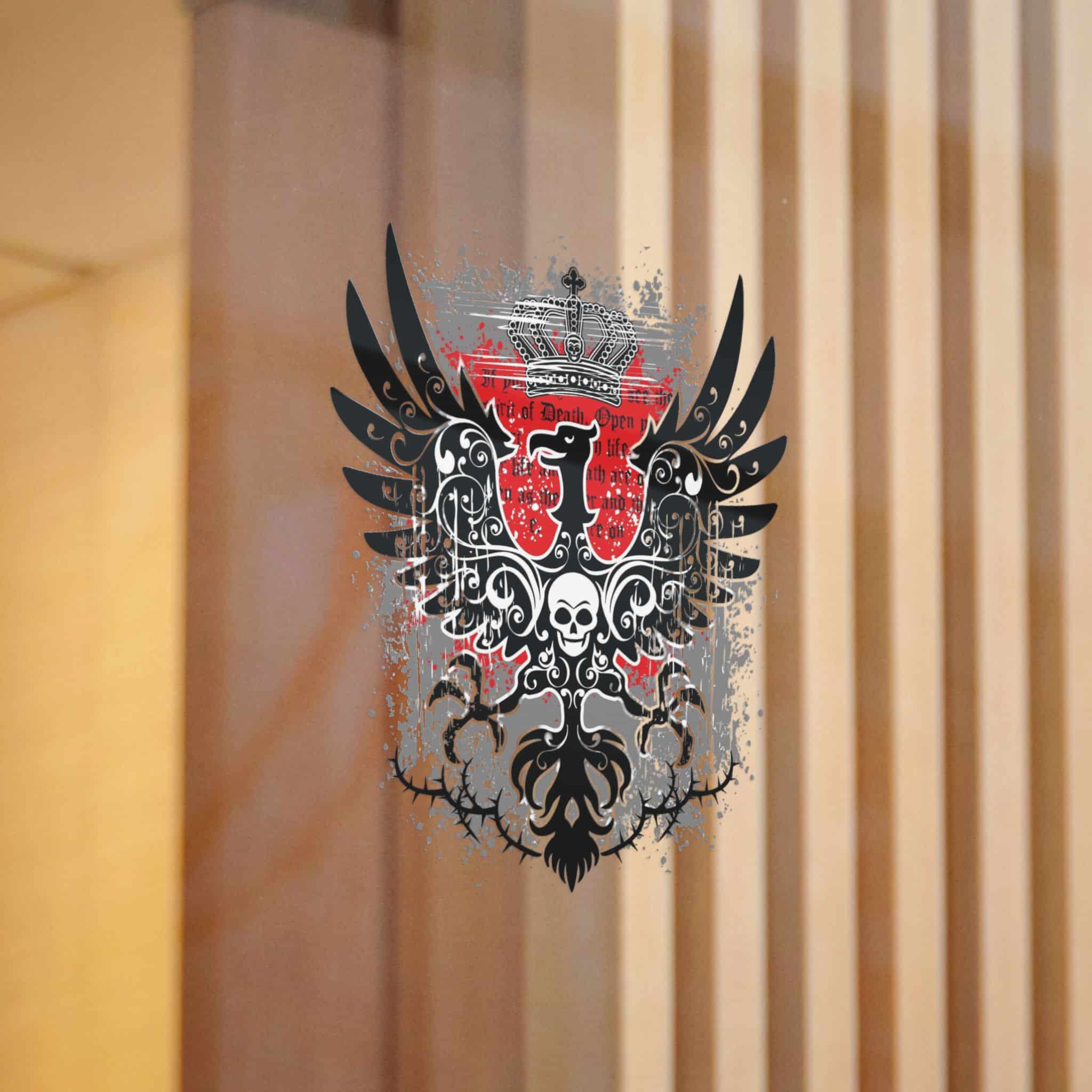 Gothic Sign With Eagle Skull Grunge Vintage Design T Shirts Die Cut Stickers Dtf - Image 12