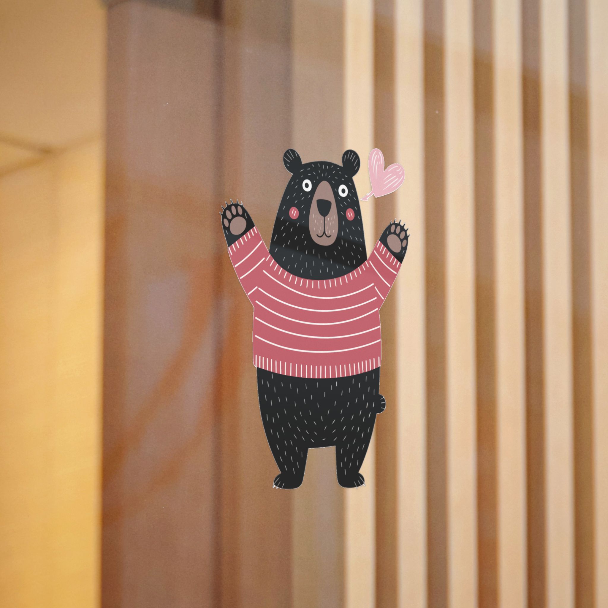 Cute Cartoon Black Bear Isolated White Background Die Cut Stickers Dtf - Image 12