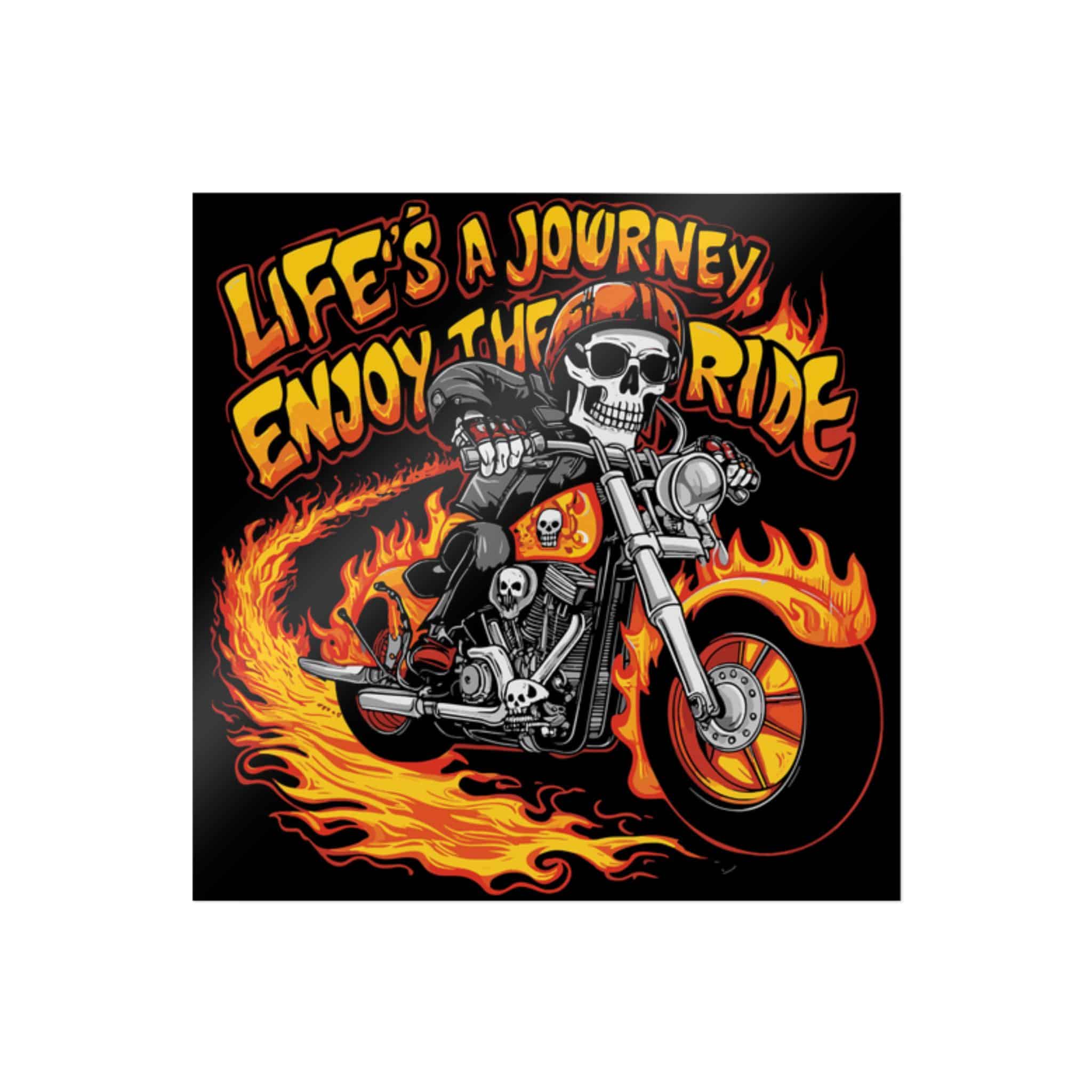 Life's A Journey Enjoy the Ride Die Cut Stickers Dtf