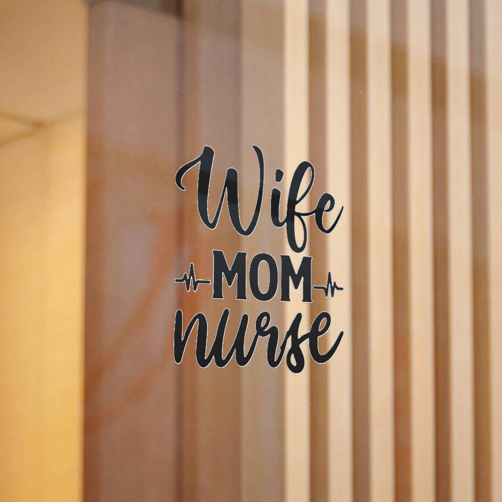 Wife Mom Nurse Die Cut Stickers Dtf - Image 12