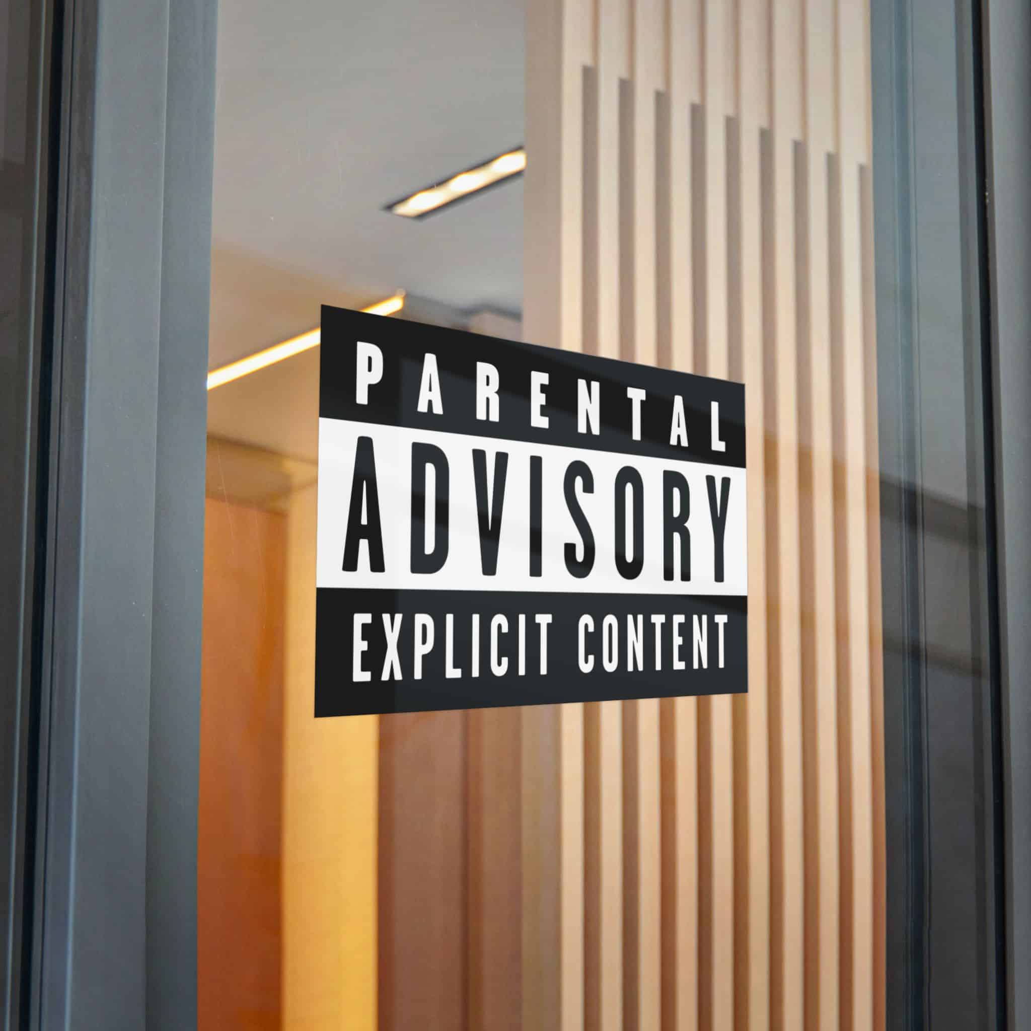 Parental Advisory Explicit Content Logo Vector Copia Die Cut Stickers Dtf - Image 30