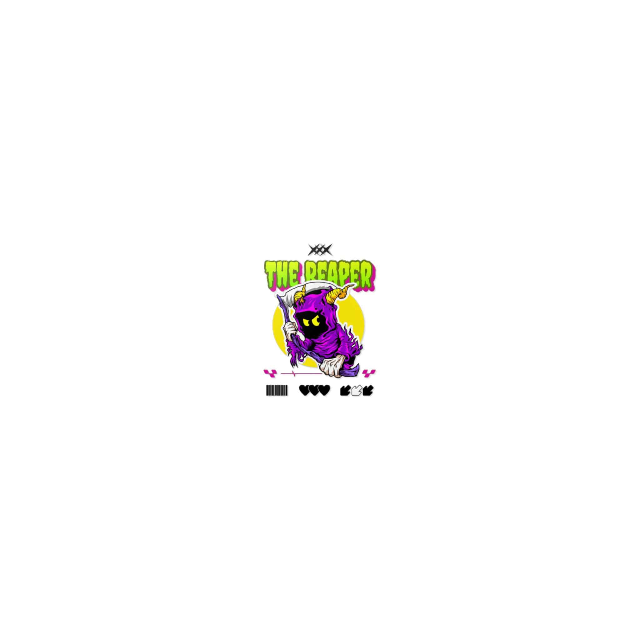 Typography Tshirt Design Reaper Die Cut Stickers Dtf - Image 7