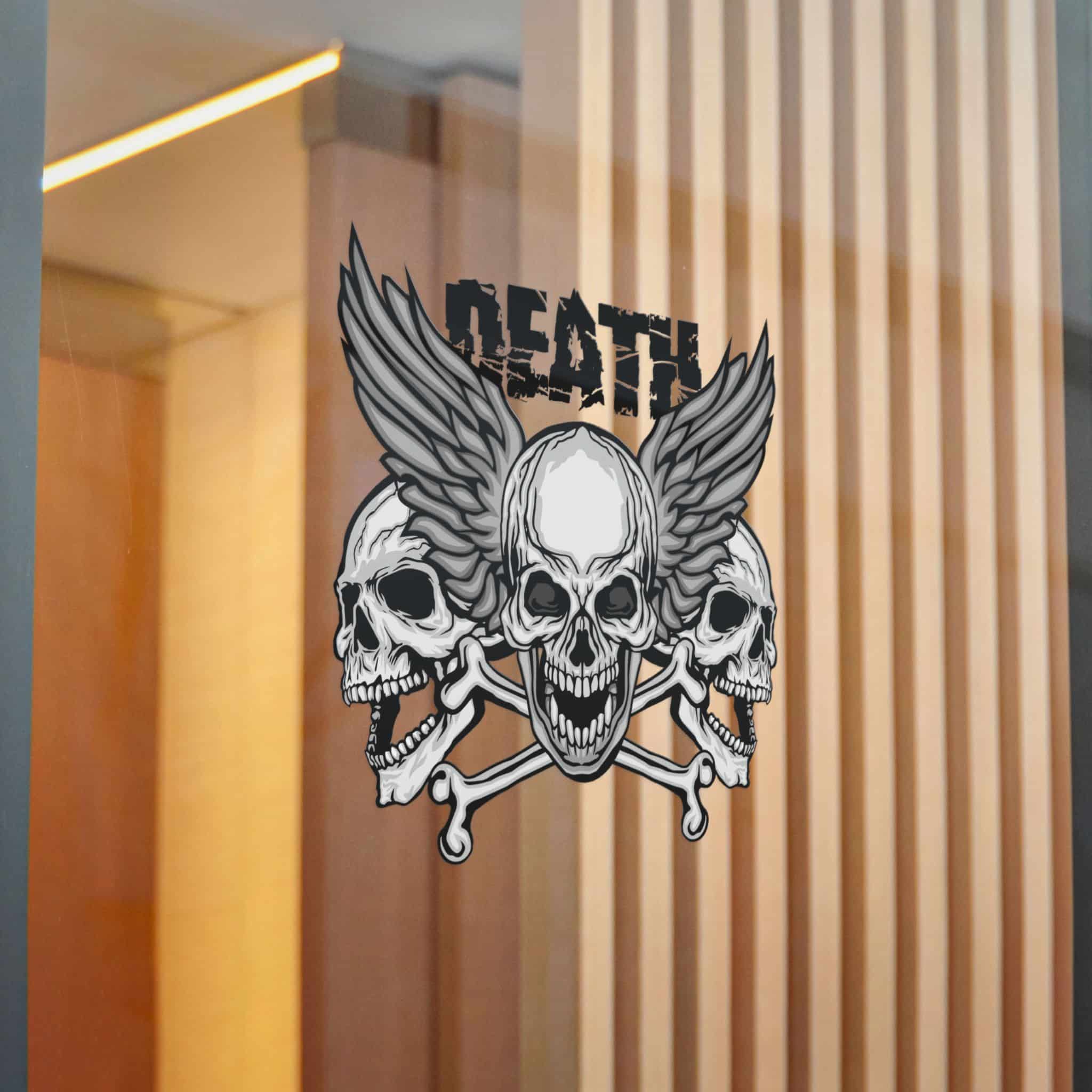 Gothic Sign With Skull Grunge Vintage Design T Shirts (6) Die Cut Stickers Dtf - Image 22