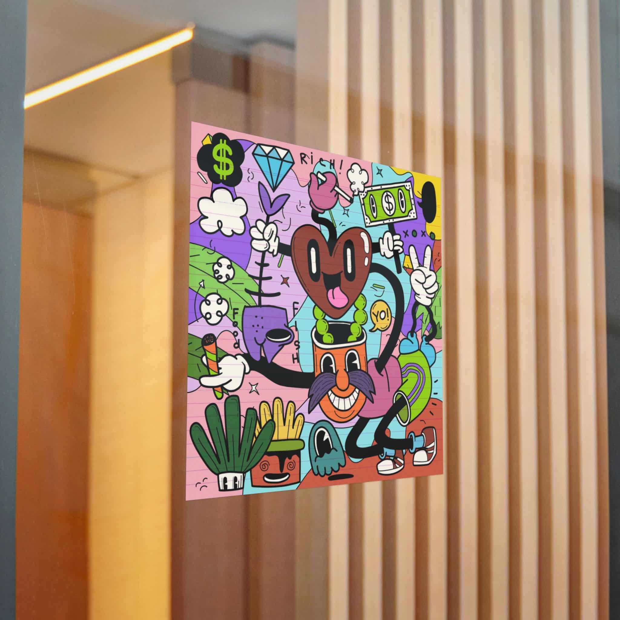 Funny Cute Comic Characters Die Cut Stickers Dtf - Image 22
