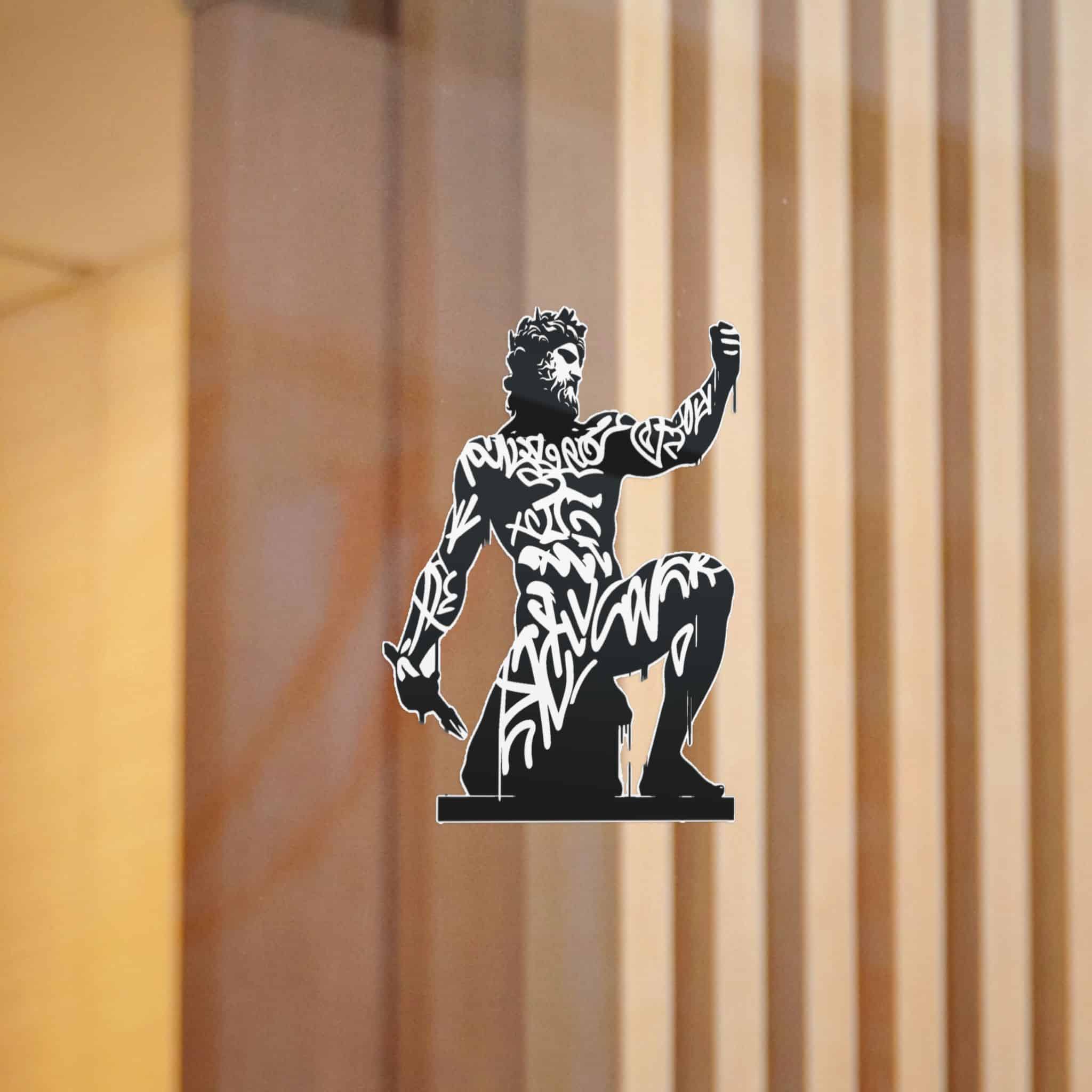 Poseidon Deity Mythology Silhouette Deity Graffiti Tag Hip Hop Street Art Typography (1) Die Cut Stickers Dtf - Image 12