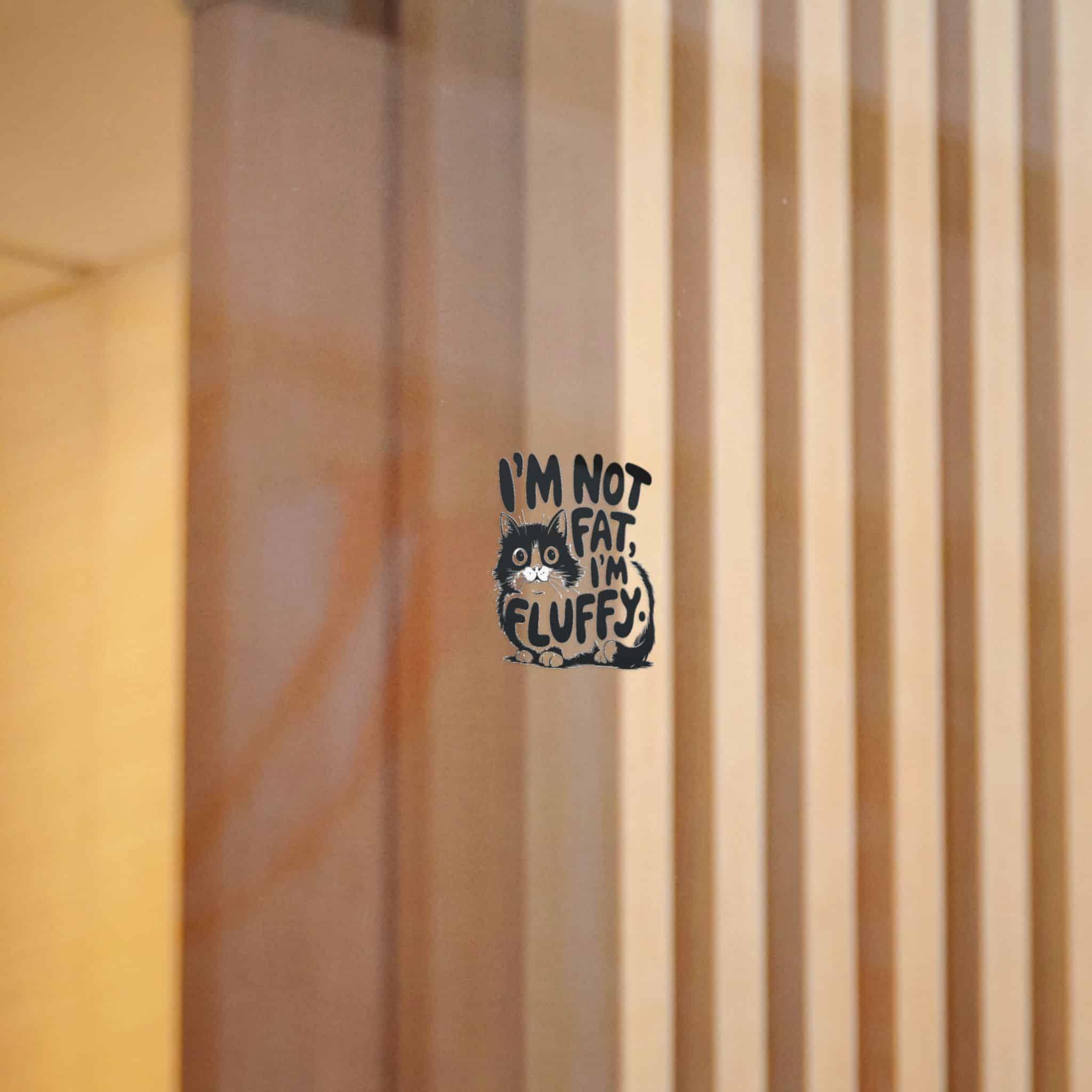 I'm Not Fat I'm Fluffy Die Cut Stickers Dtf - Image 8