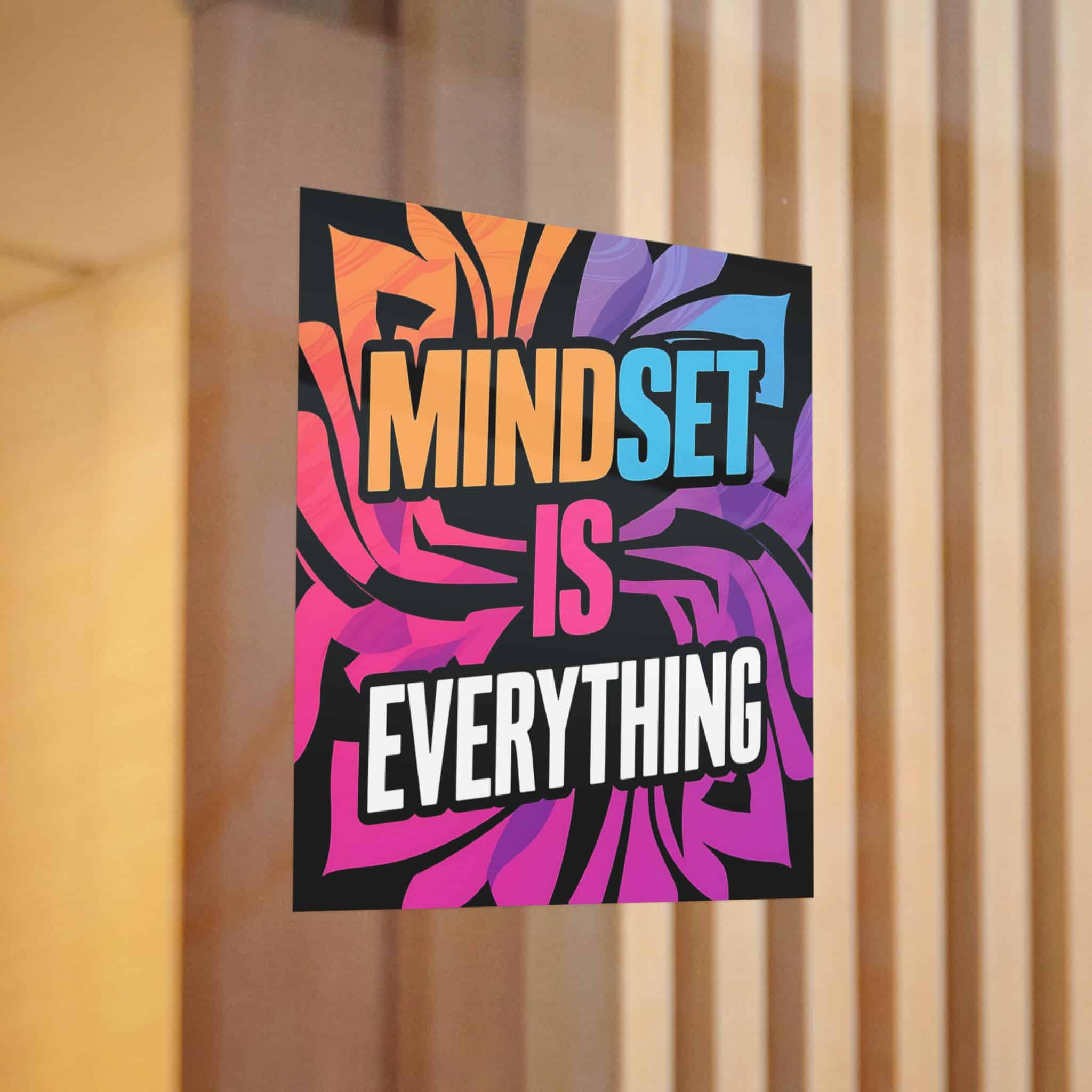 Mindset Is Everything 3 Die Cut Stickers Dtf - Image 12