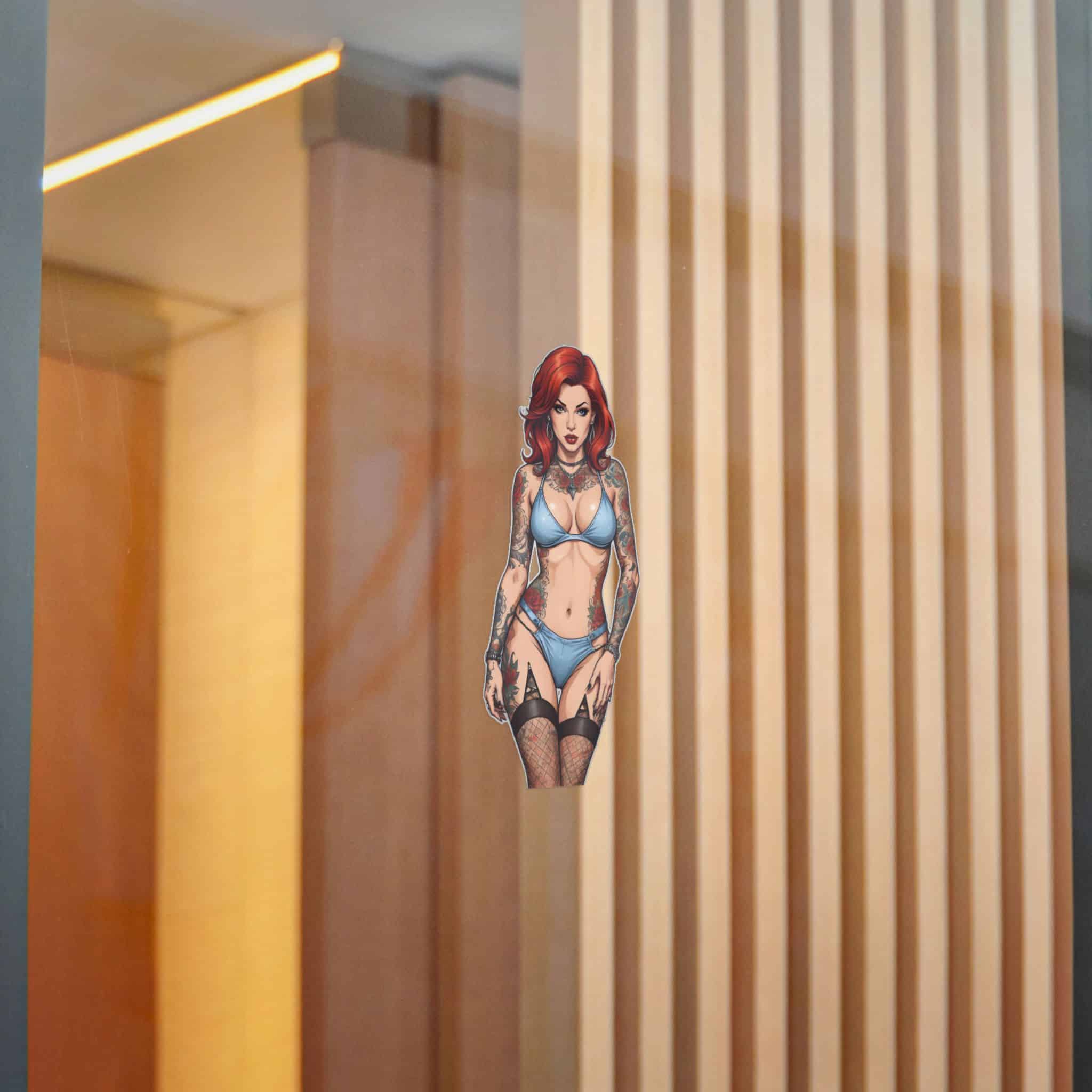 Tattooed Sexy Woman 28 Die Cut Stickers Dtf - Image 16