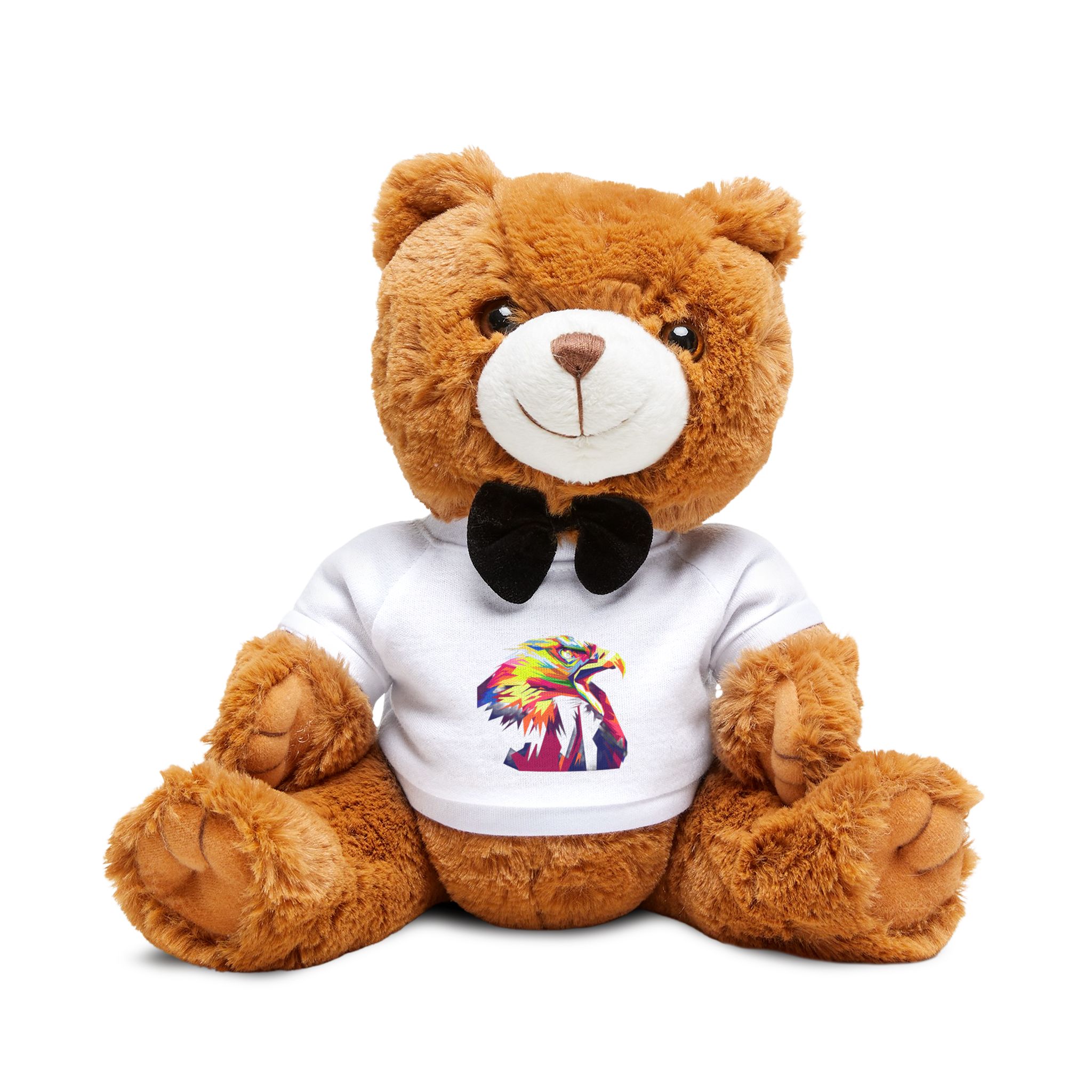 Eagle Pop Art Teddy Bear With T Shirt