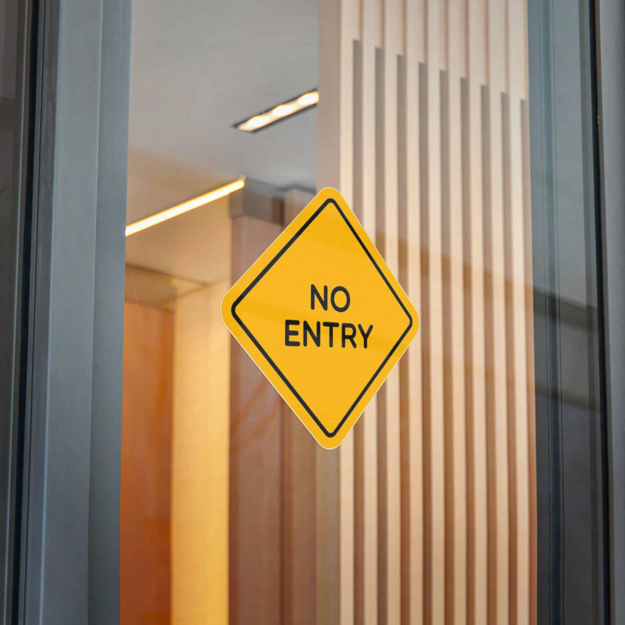 No Entry Die Cut Stickers Dtf - Image 28