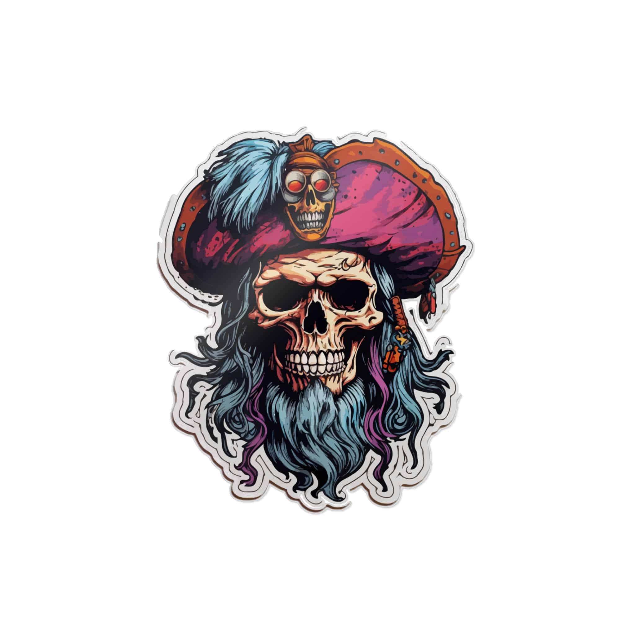 Skull Pirate Die Cut Stickers Dtf - Image 11