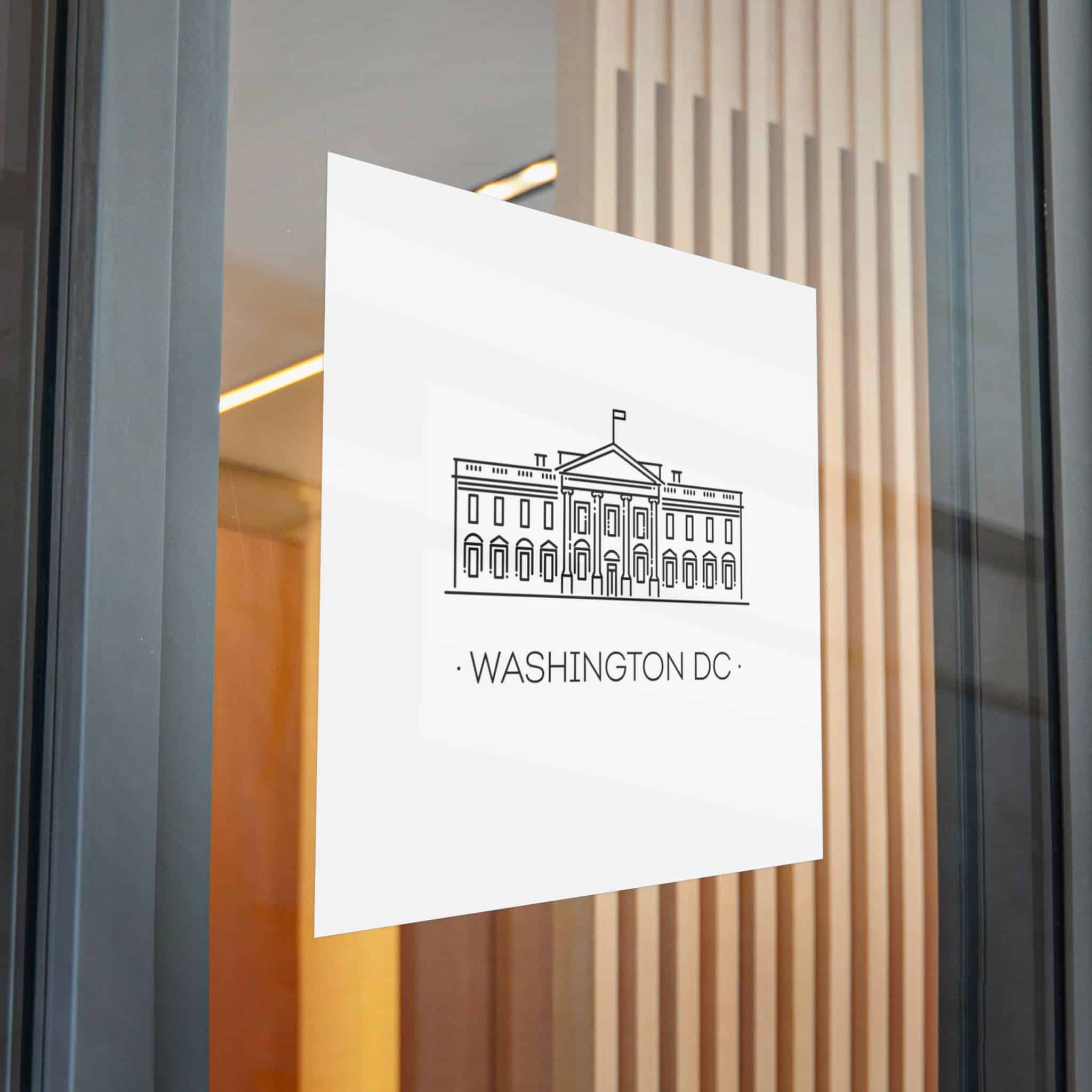 Washington Dc Die Cut Stickers Dtf - Image 32