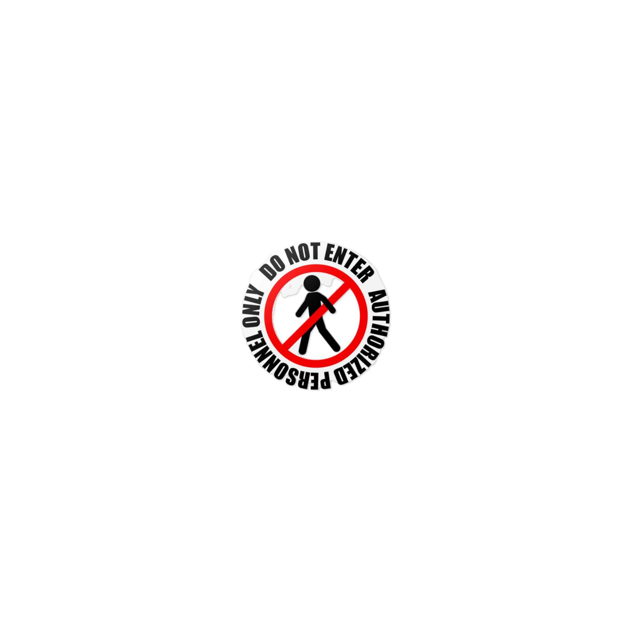 Authorized Personnel Die Cut Stickers Dtf - Image 7