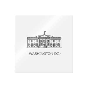 Washington Dc Die Cut Stickers Dtf
