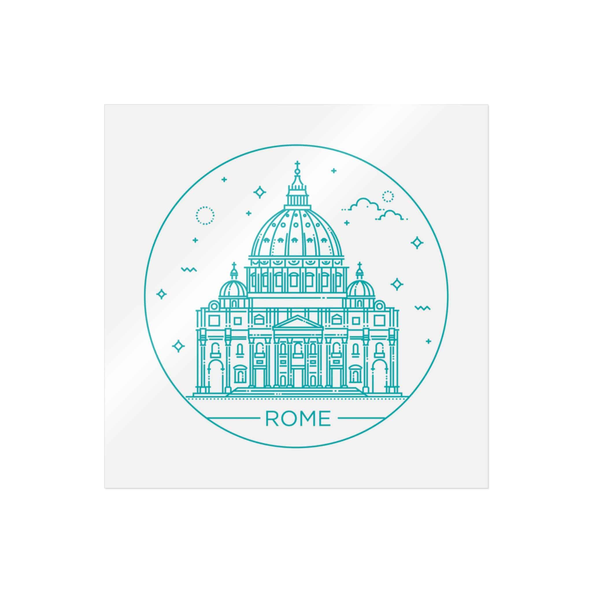Roma Die Cut Stickers Dtf - Image 3