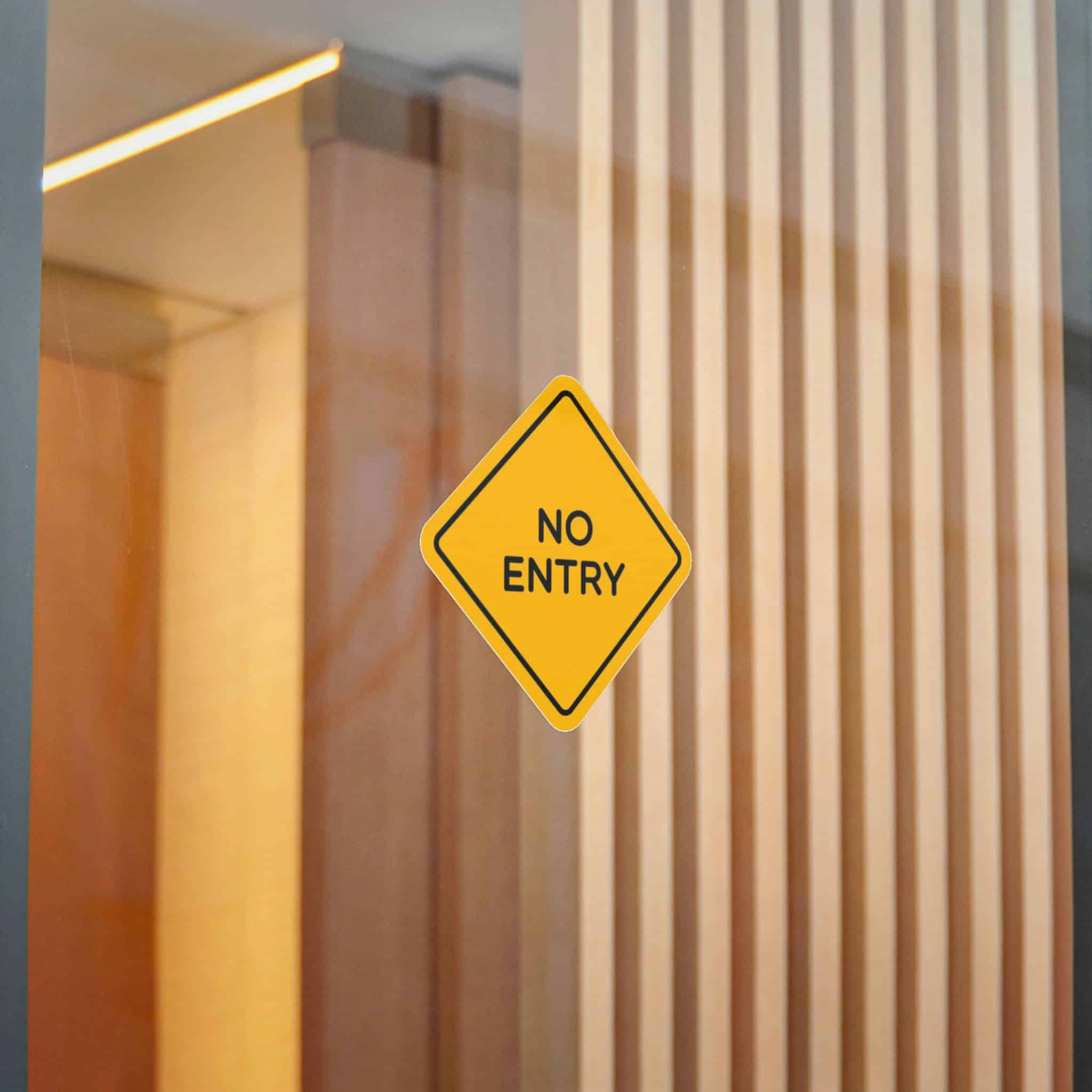 No Entry Die Cut Stickers Dtf - Image 14