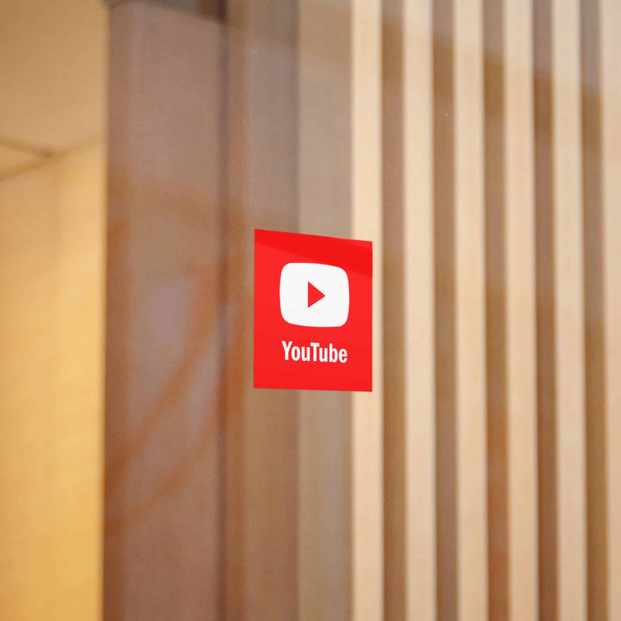 Youtube Die Cut Stickers Dtf - Image 2