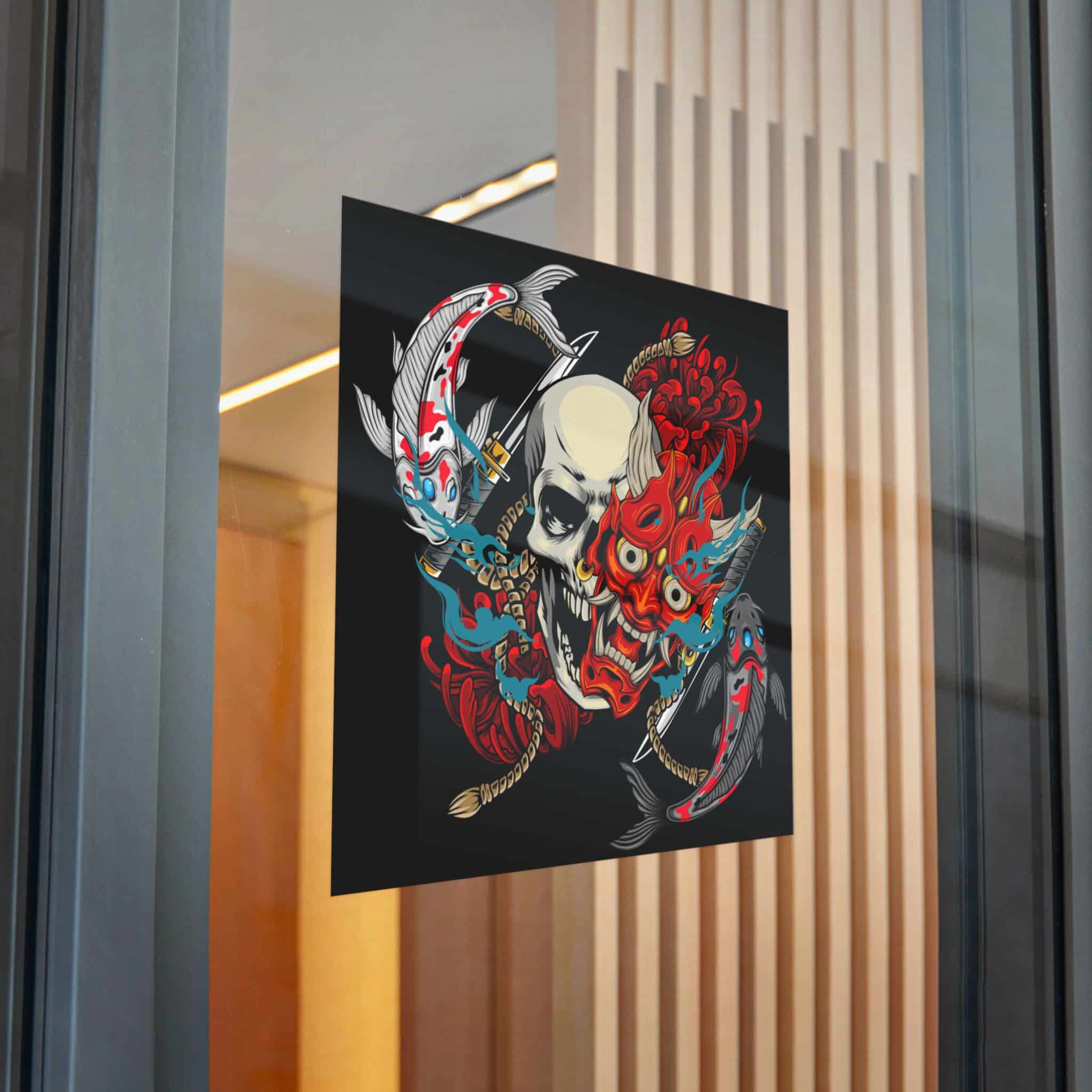 Skull Oni 2 Die Cut Stickers Dtf - Image 30