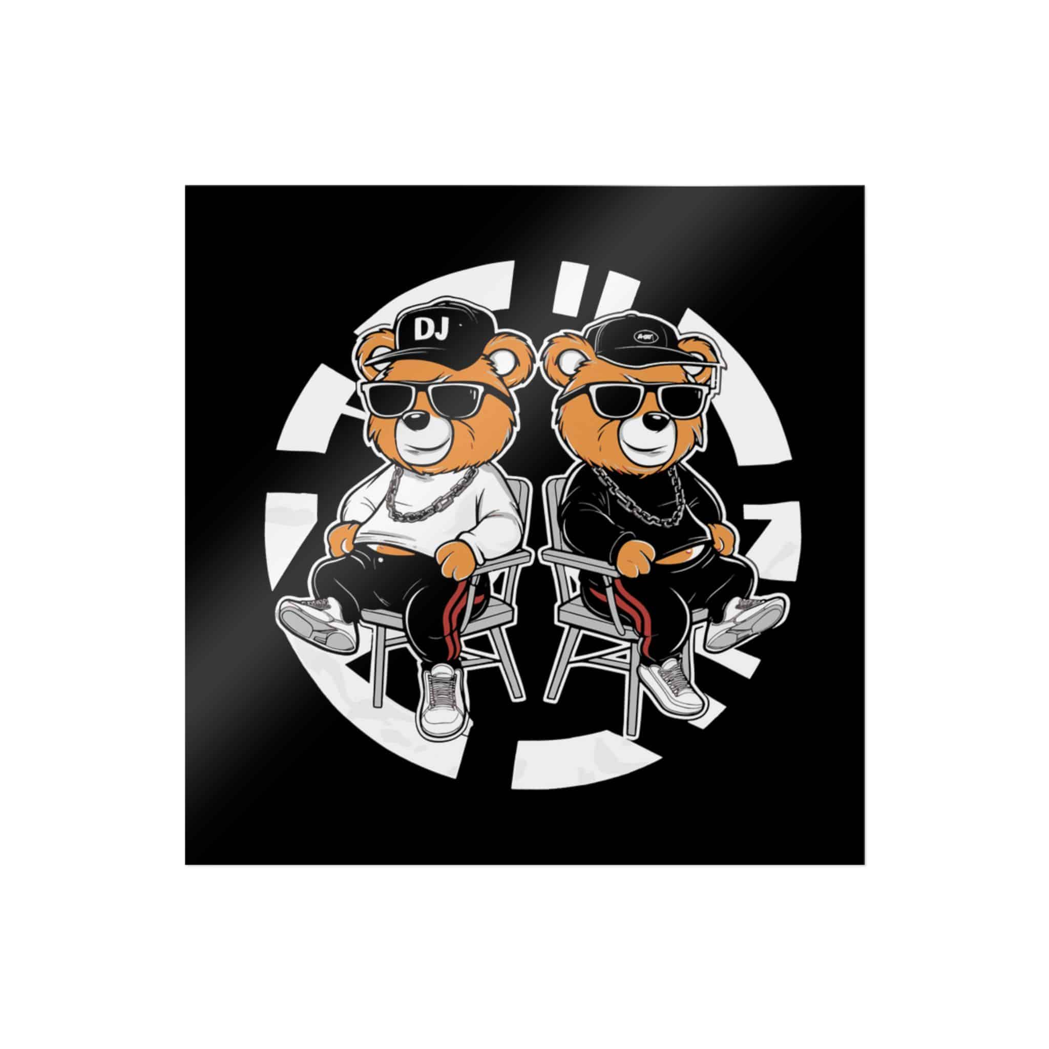 Funny Bear Cartoon T Shirt Design Die Cut Stickers Dtf - Image 3