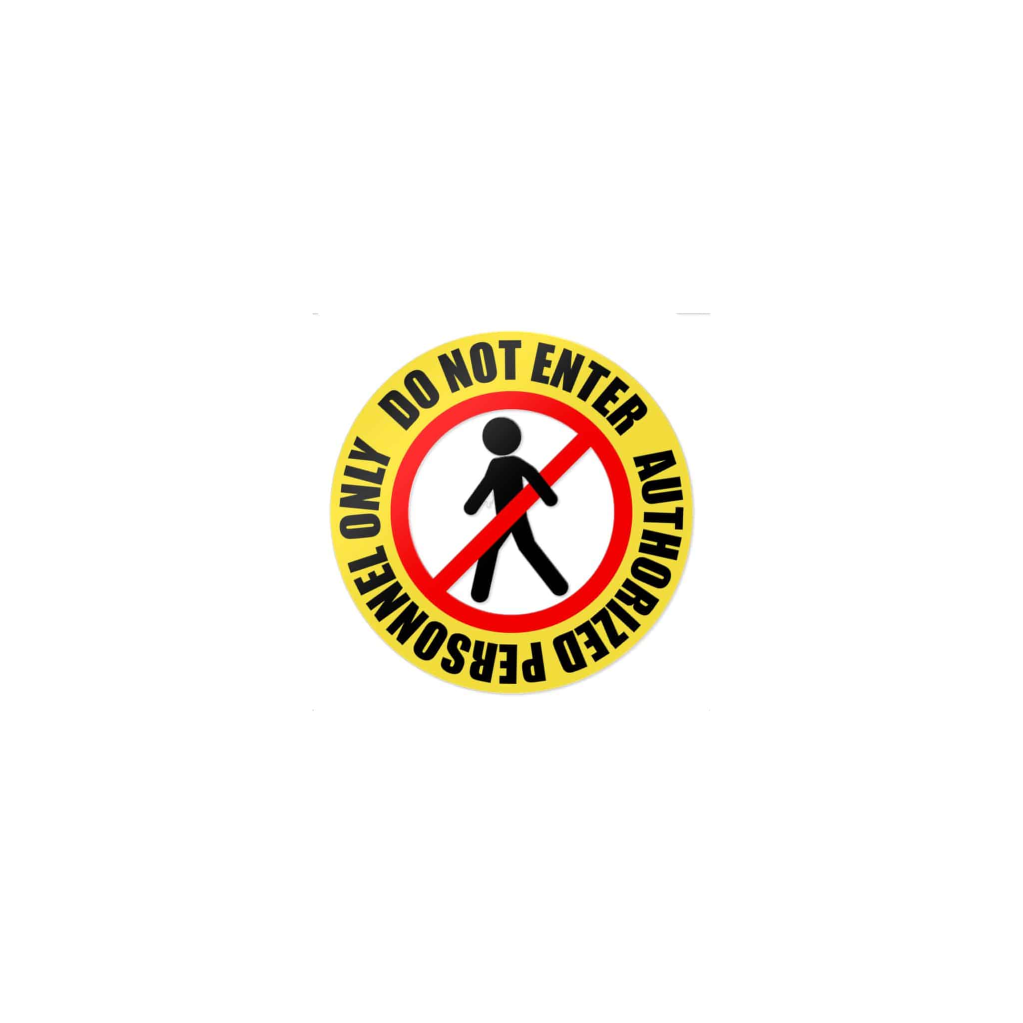Personnel Only Die Cut Stickers Dtf - Image 9