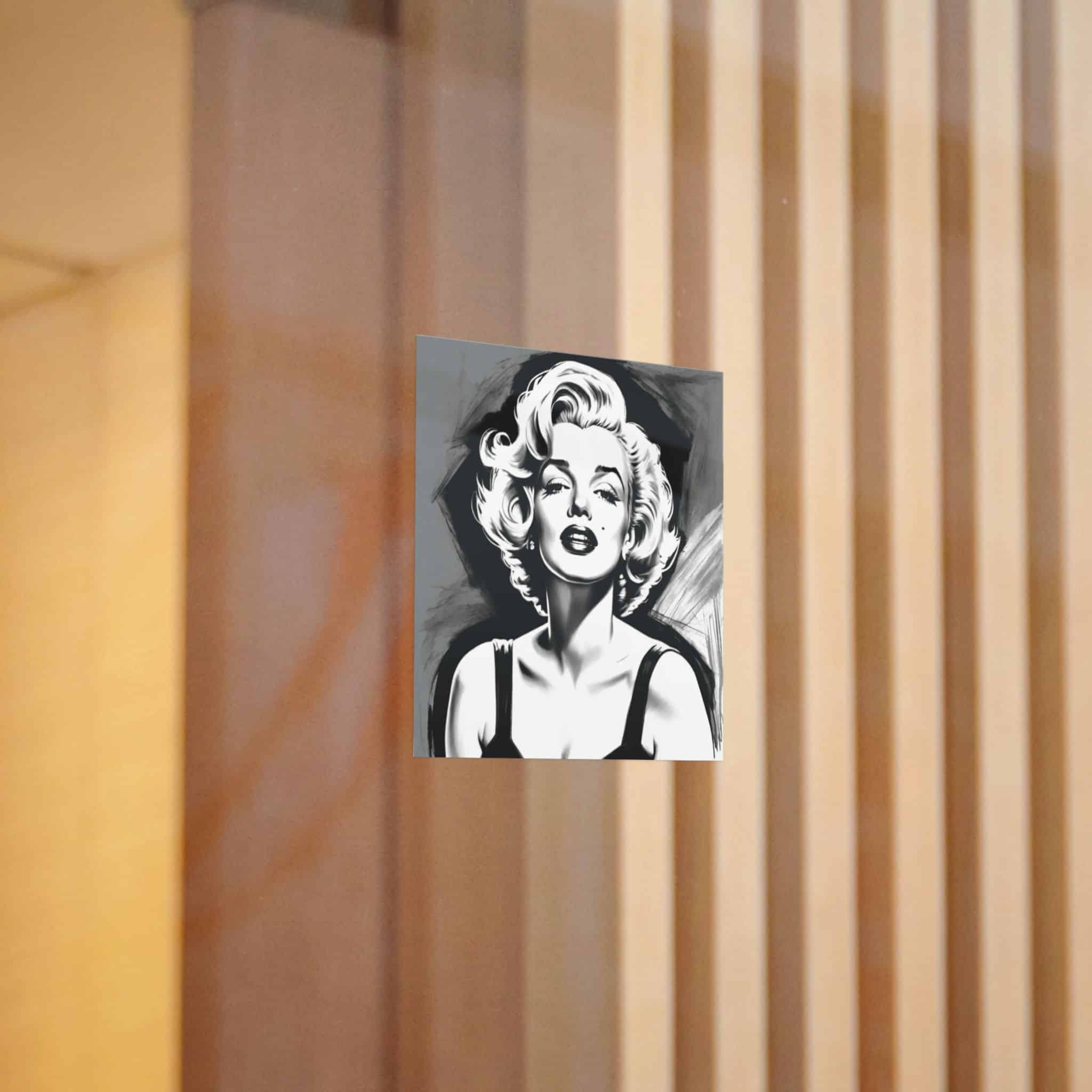 Marilyn Monroe Drawing Die Cut Stickers Dtf - Image 10