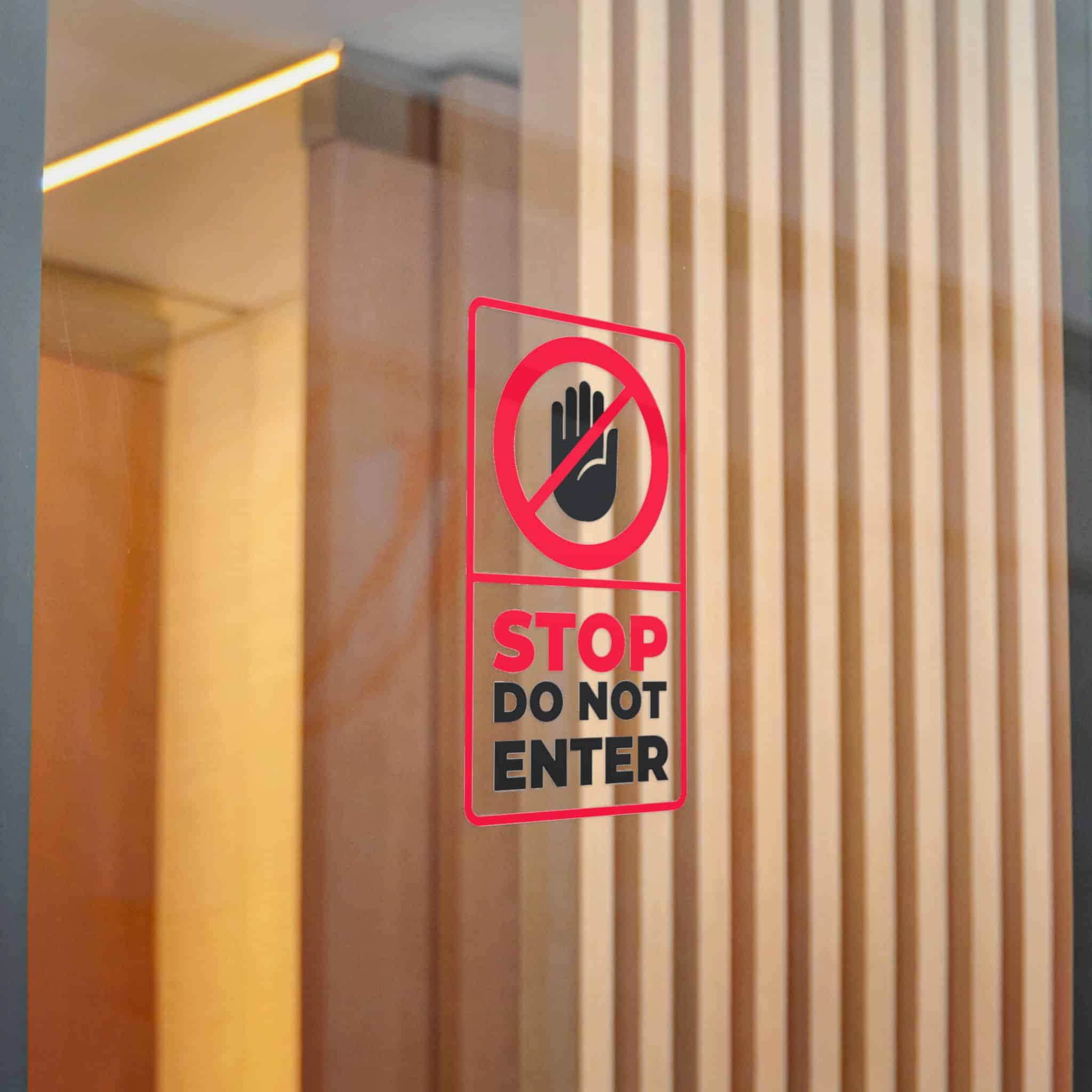 Stop Do Not Enter 184623 Die Cut Stickers Dtf - Image 22