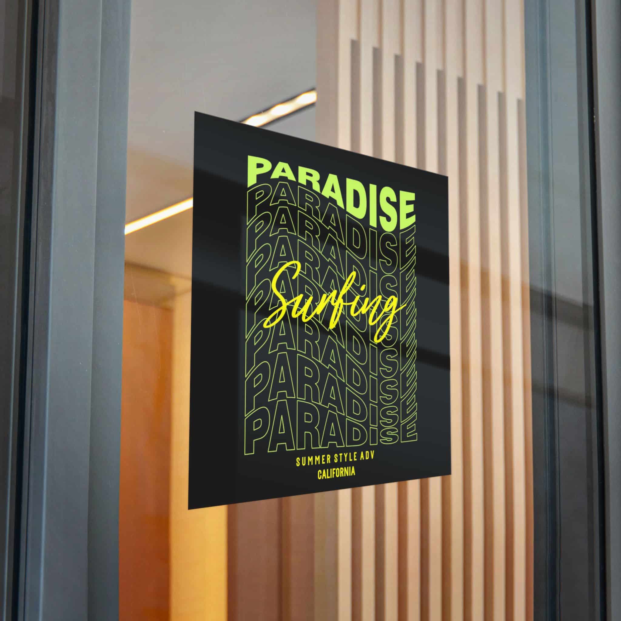 Paradise Surfing Die Cut Stickers Dtf - Image 30
