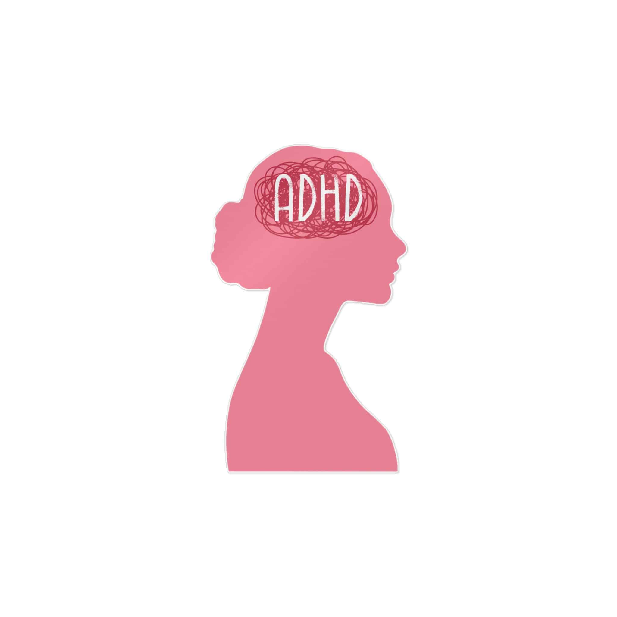 Woman Adhd Die Cut Stickers Dtf - Image 31