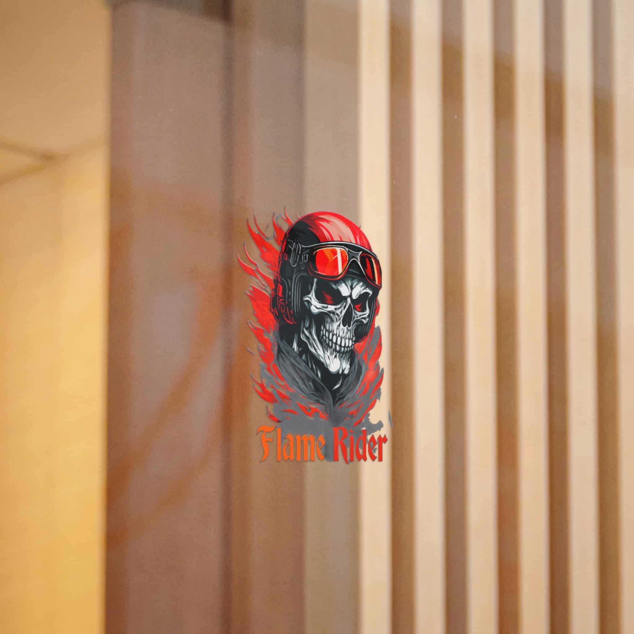 Flame Rider Die Cut Stickers Dtf - Image 6