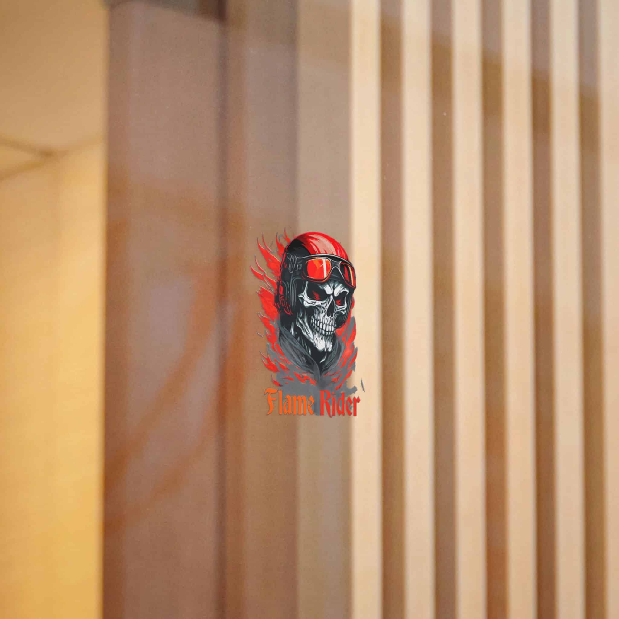 Flame Rider Die Cut Stickers Dtf - Image 4