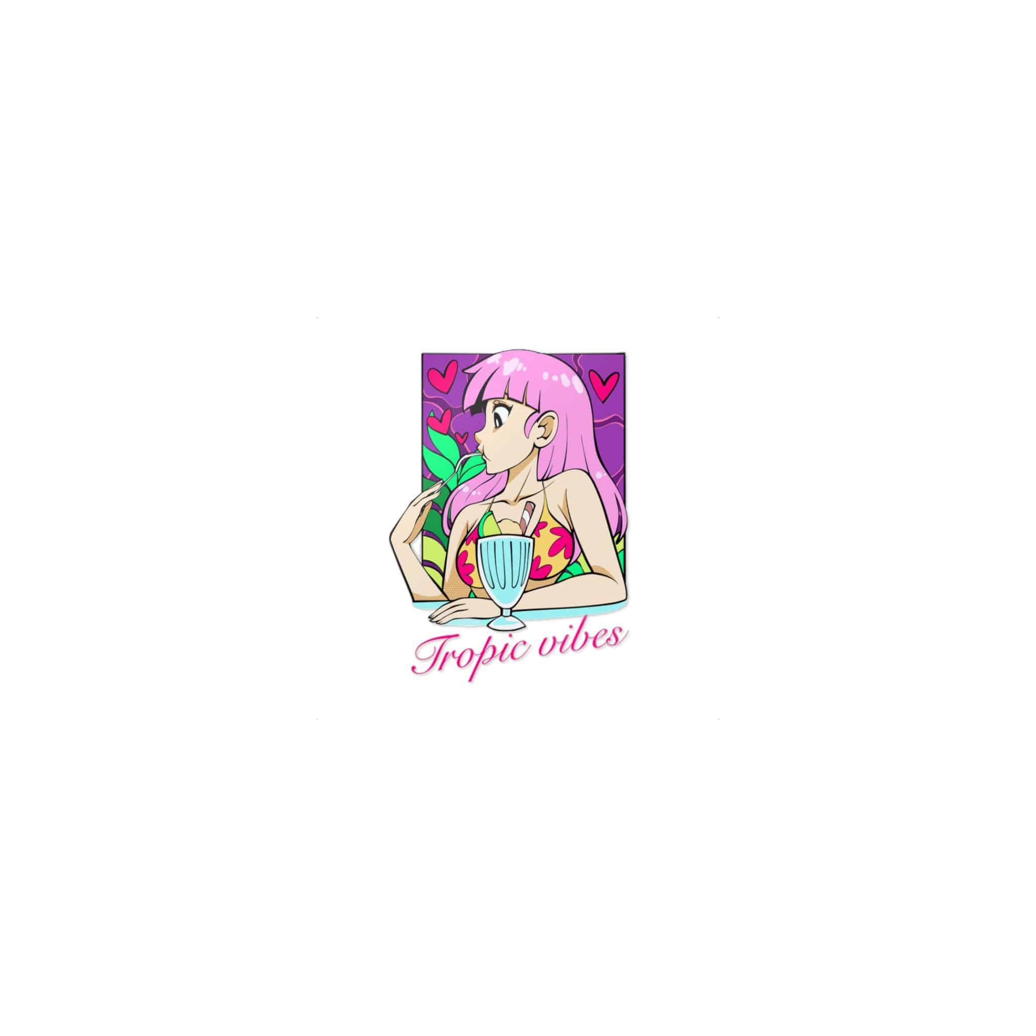 Tropic Vibes Die Cut Stickers Dtf - Image 9