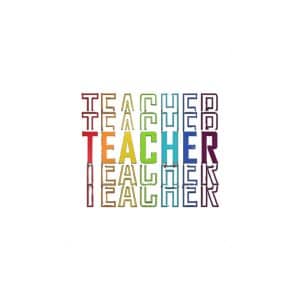 Teacher Die Cut Stickers Dtf