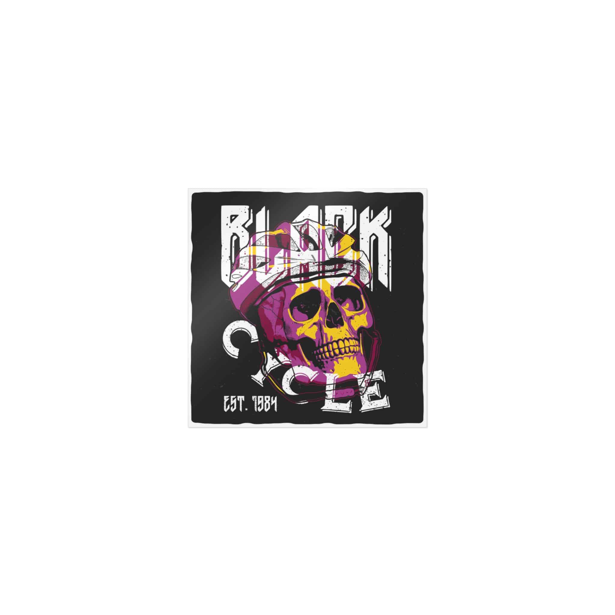 Tshirt Poster Design With Skull Bicycle Helmet Die Cut Stickers Dtf - Image 9