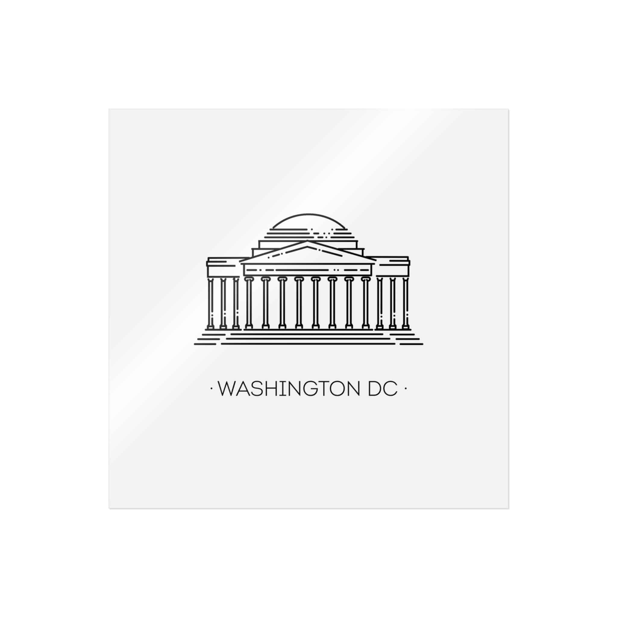 Washington Dc Die Cut Stickers Dtf - Image 13