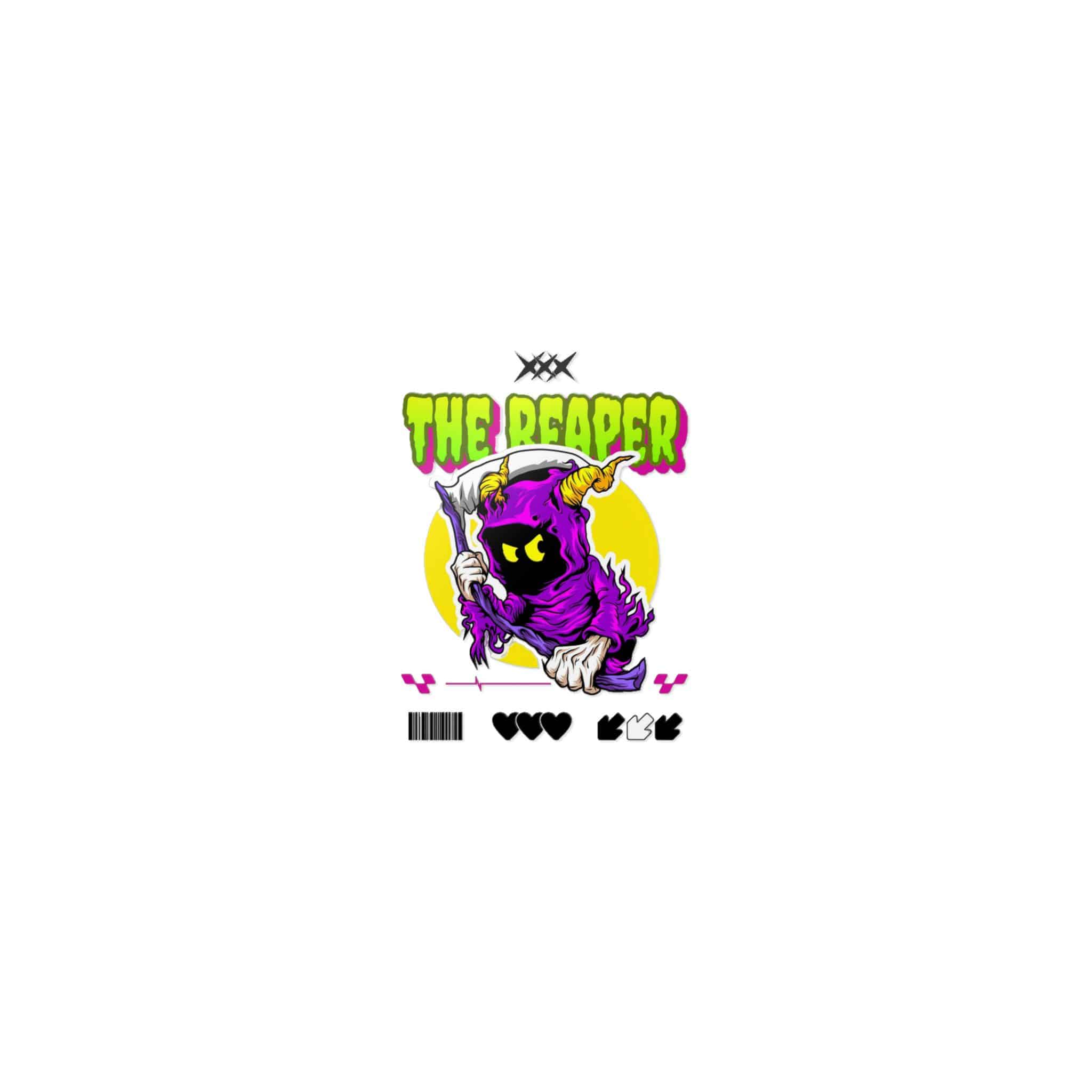 Typography Tshirt Design Reaper Die Cut Stickers Dtf - Image 9