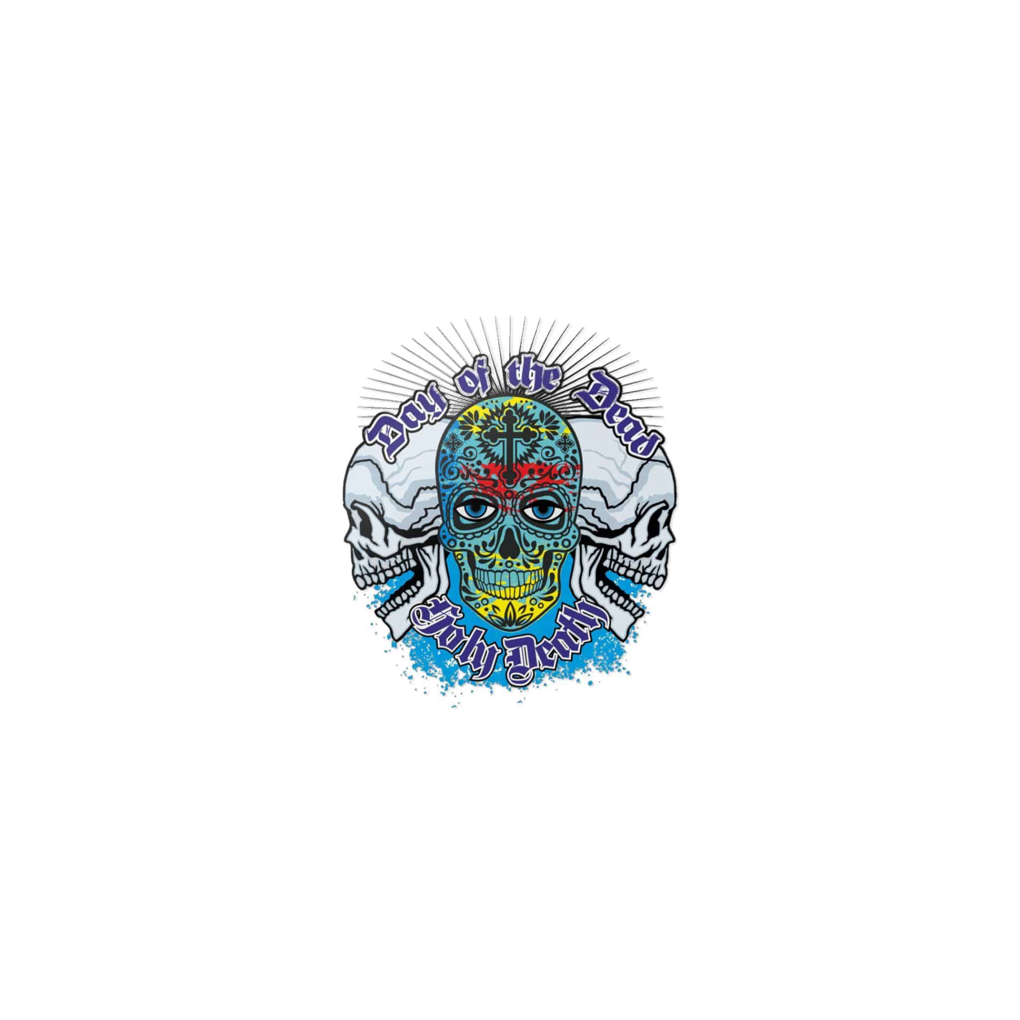 Holy Death Day Dead Mexican Sugar Skull Grunge Vintage Design T Shirts Die Cut Stickers Dtf - Image 9