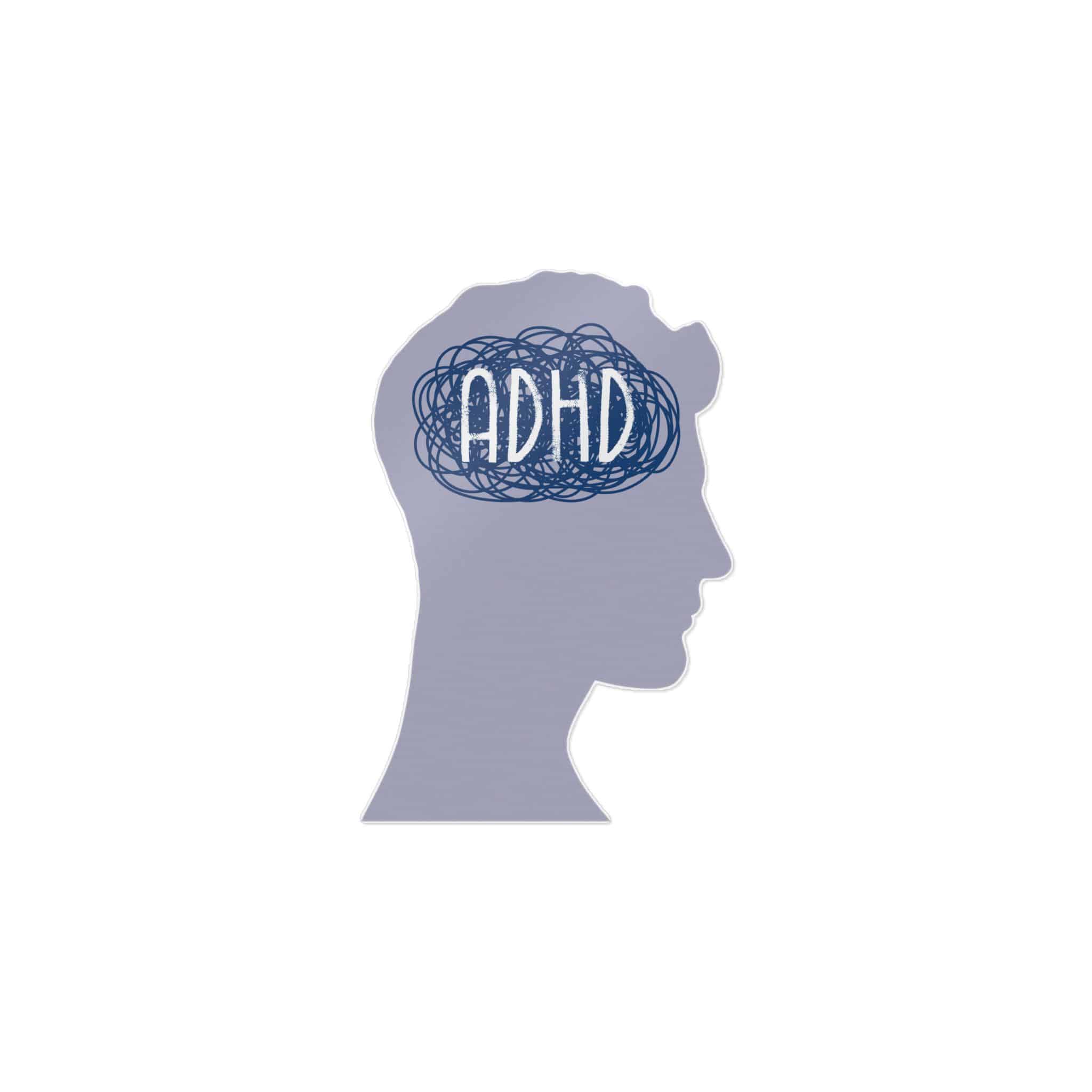 Man Adhd Die Cut Stickers Dtf - Image 25