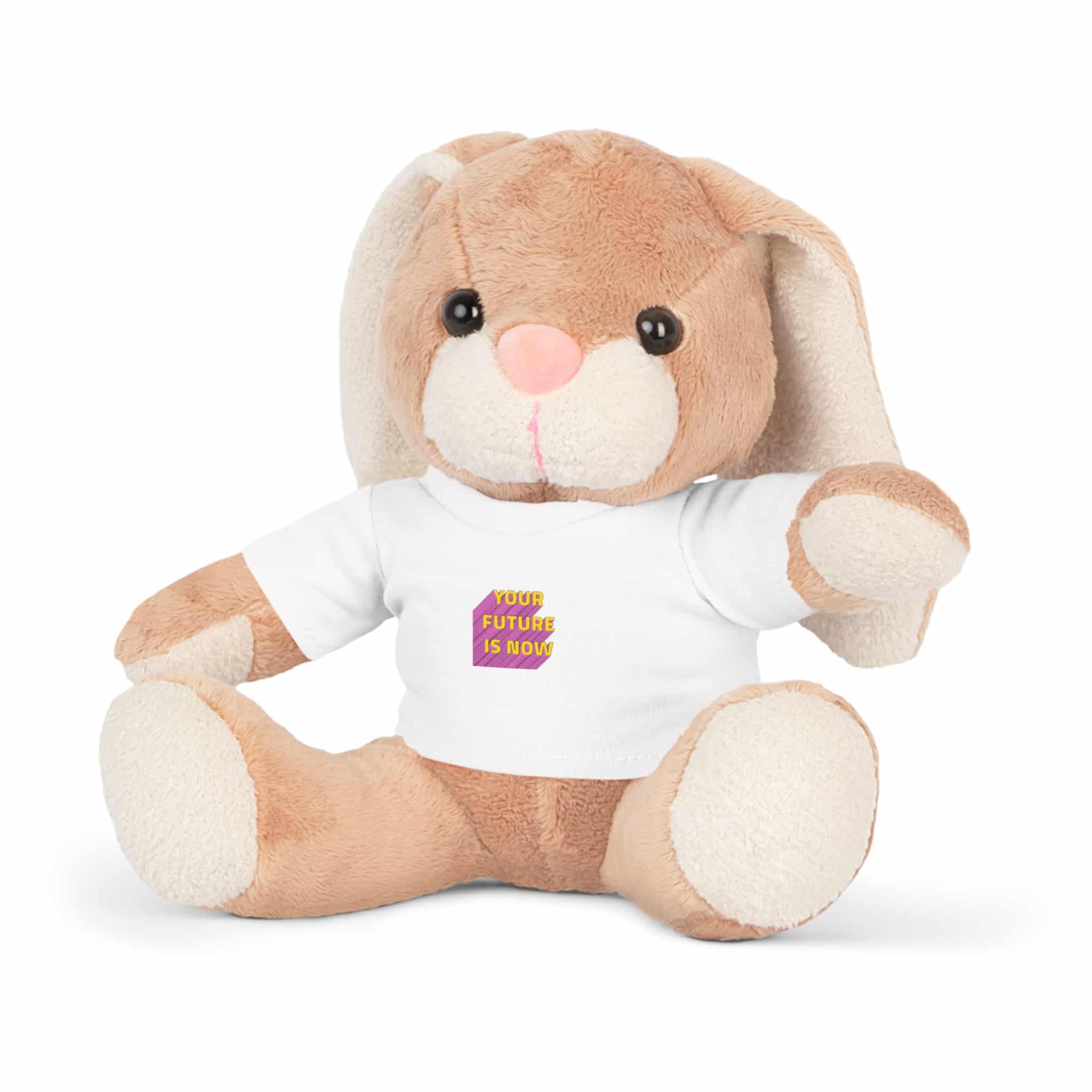 Your Future Is Now Layered Text Png Typography Retro Word Plush Toy With T Shirt - Image 5
