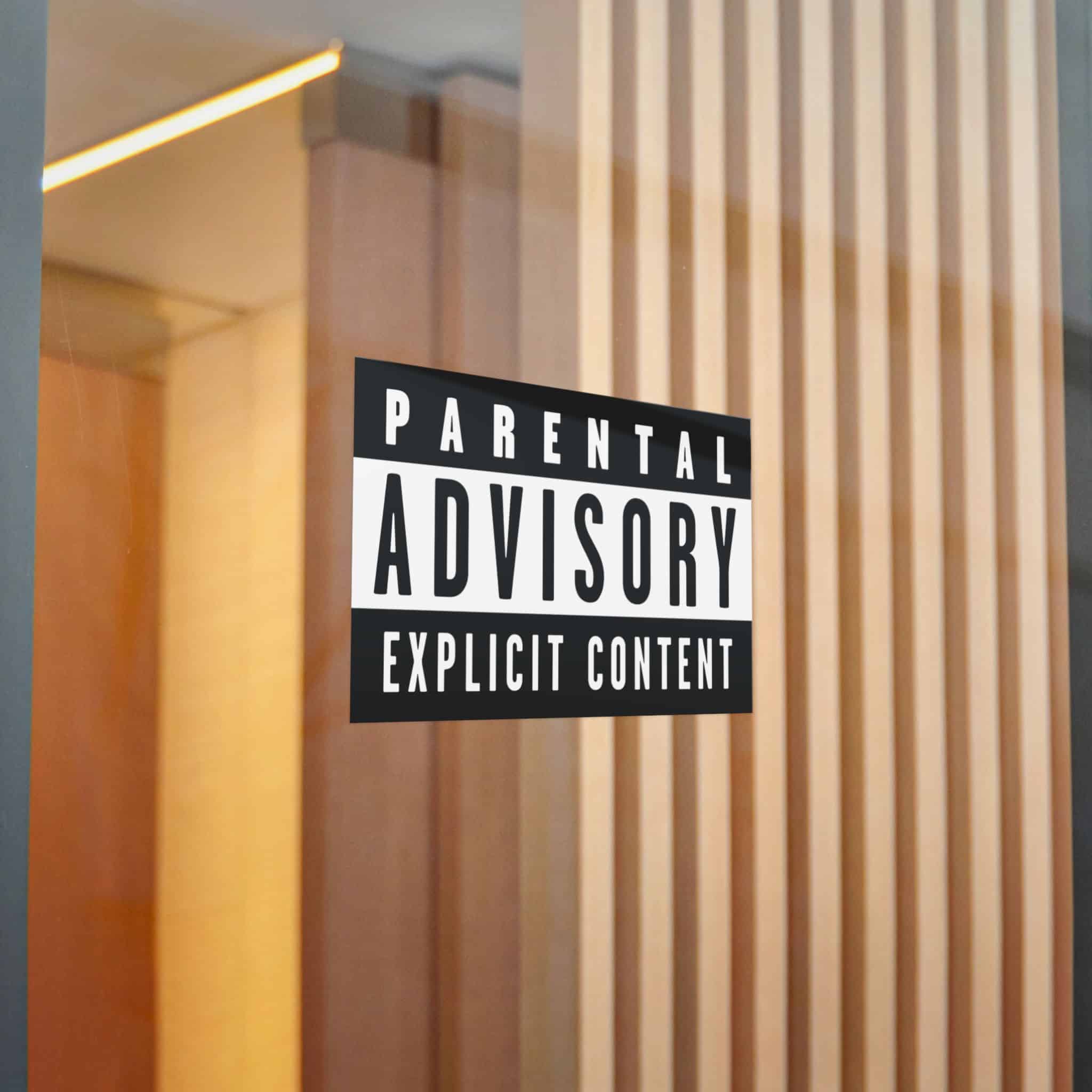 Parental Advisory Explicit Content Logo Vector Copia Die Cut Stickers Dtf - Image 20