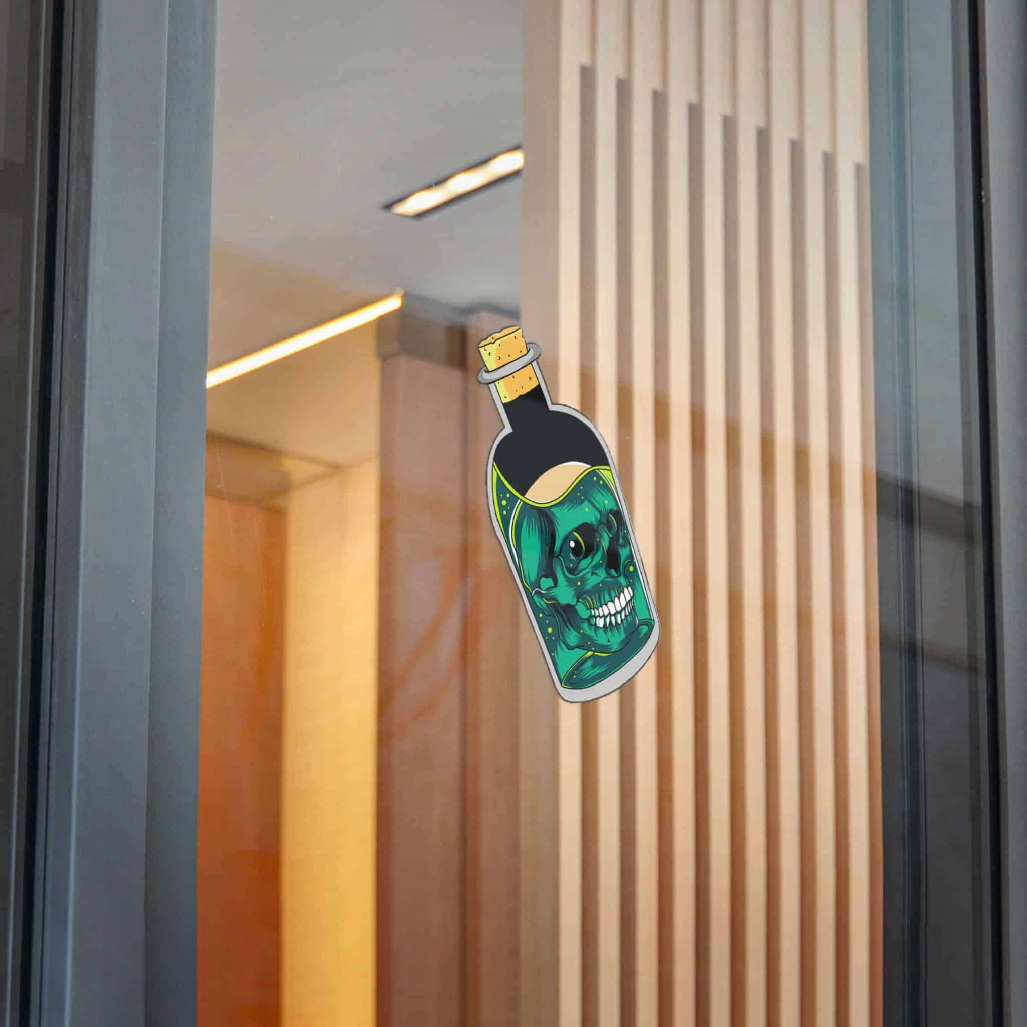 The Skull In the Bottle Contains A Chemical Liquid Design Die Cut Stickers Dtf - Image 32