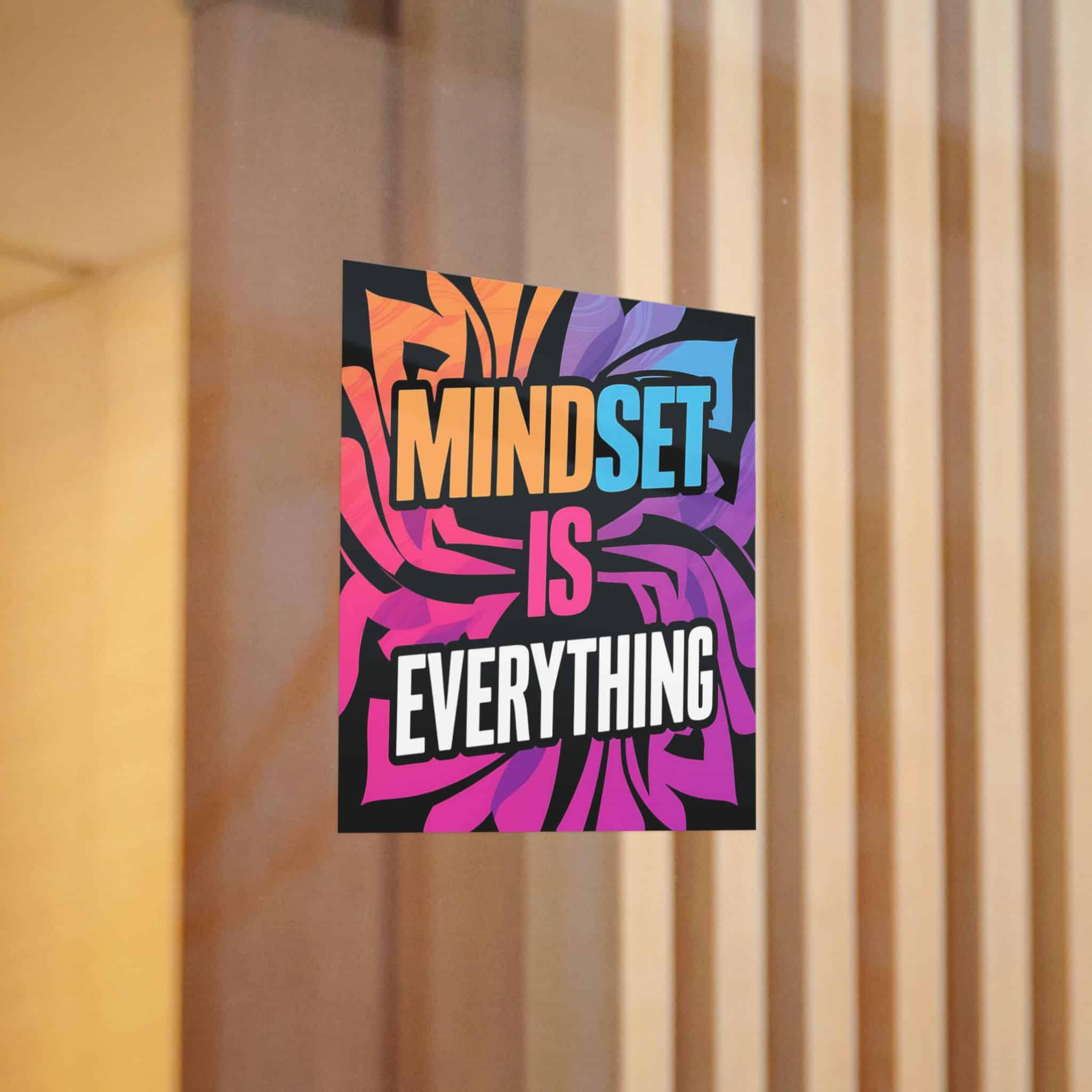 Mindset Is Everything 3 Die Cut Stickers Dtf - Image 6